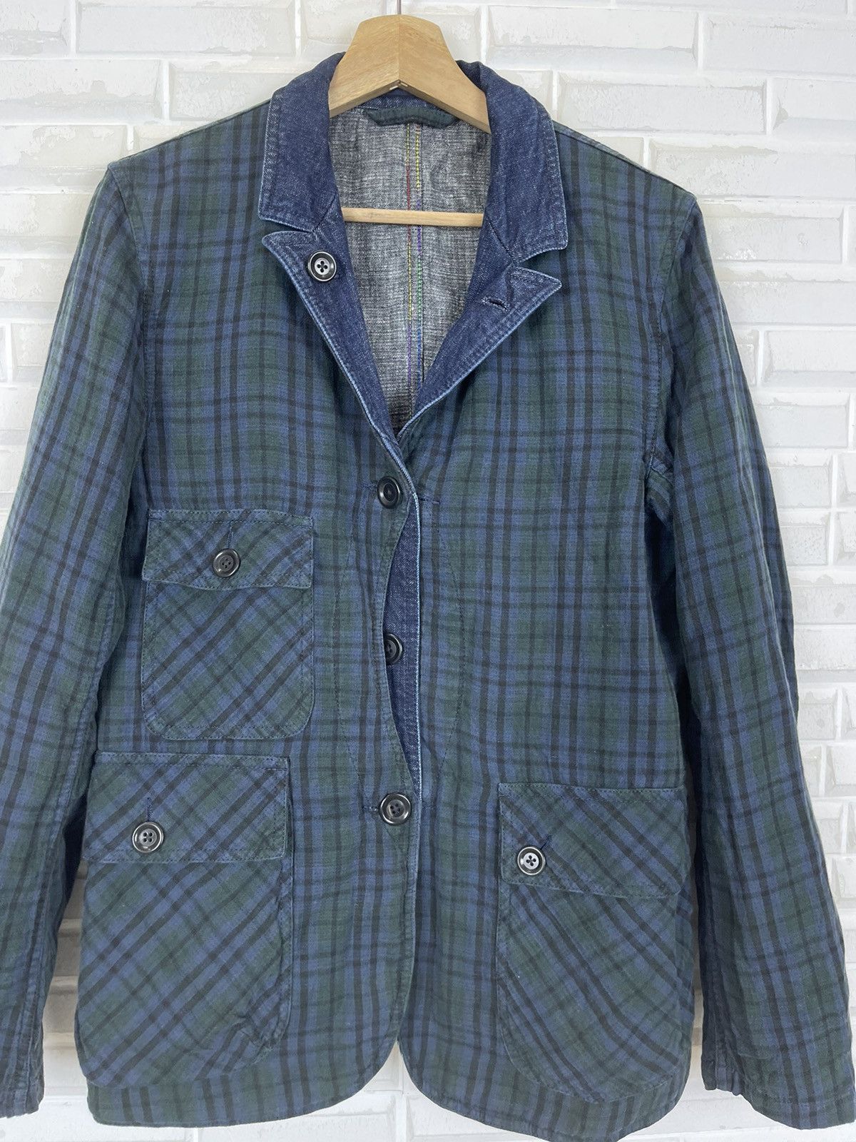 Indigo INDIGO JAPANESE DESIGNER HYBRID JACKET TOMORROWLAND Size US M / EU 48-50 / 2 - 7 Thumbnail