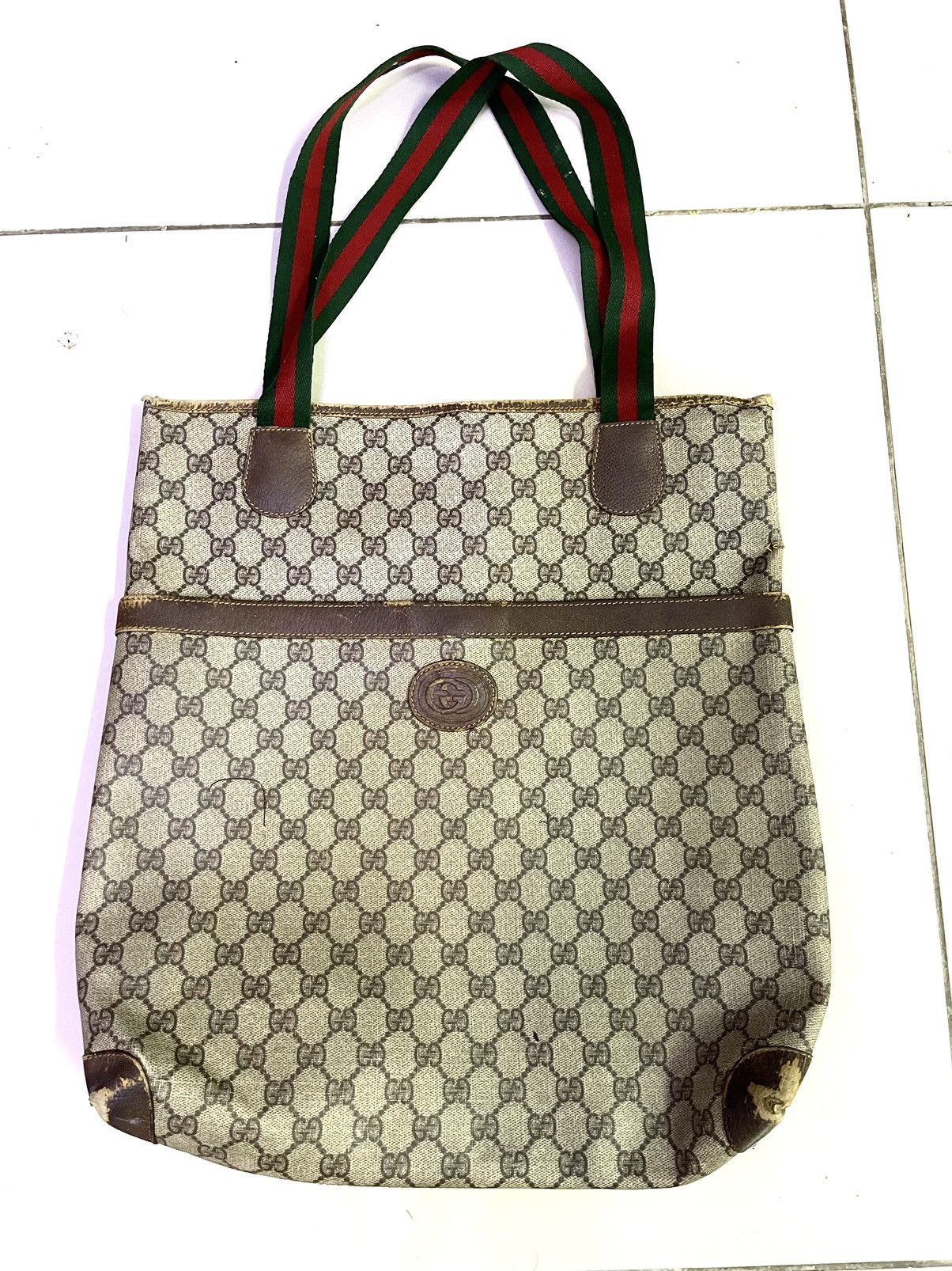 Gucci Vintage Zipper Totebag