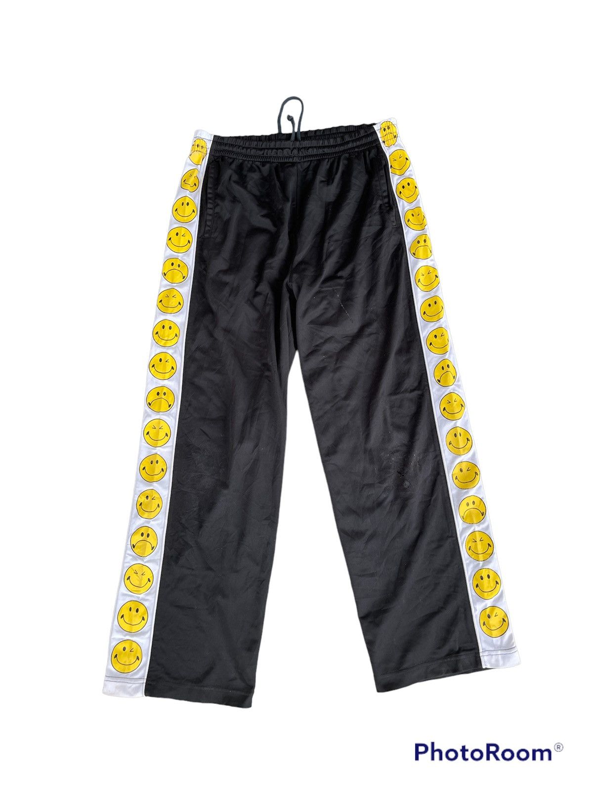 Japanese Brand 90’s SMILEY STREETWEAR TRACKPANTS JAPAN Size US 31 - 1 Thumbnail