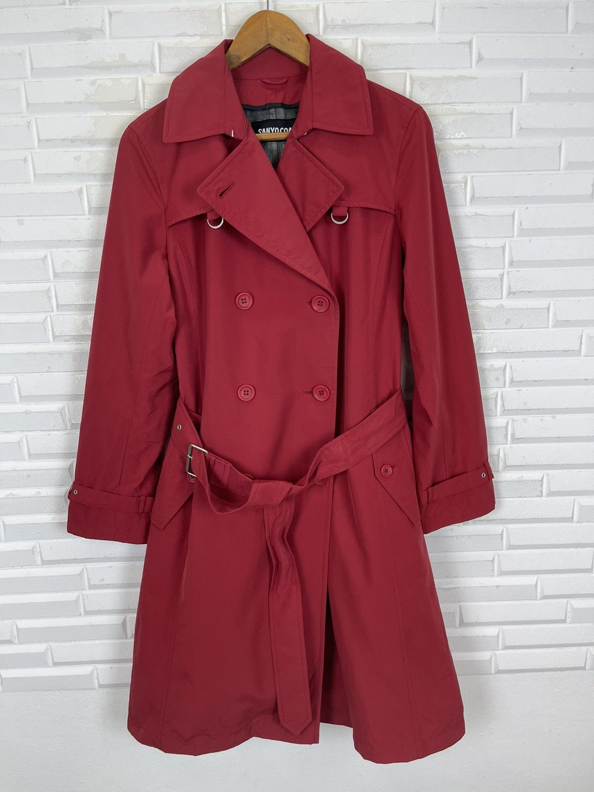 Goretex VINTAGE RED GORETEX TRENCH COAT OUTERWEAR Size S / US 4 / IT 40 - 7 Thumbnail