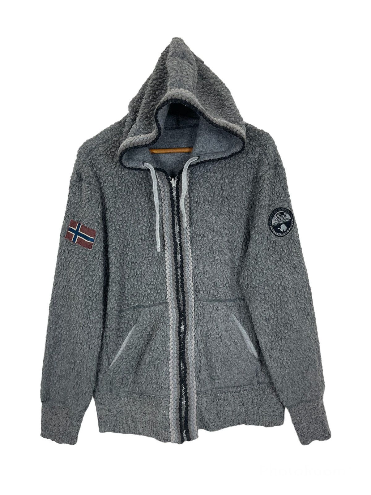 REVERSIBLE SHERPA DEEP PILE NAPAPIJRI HOODIES OUTERWEAR