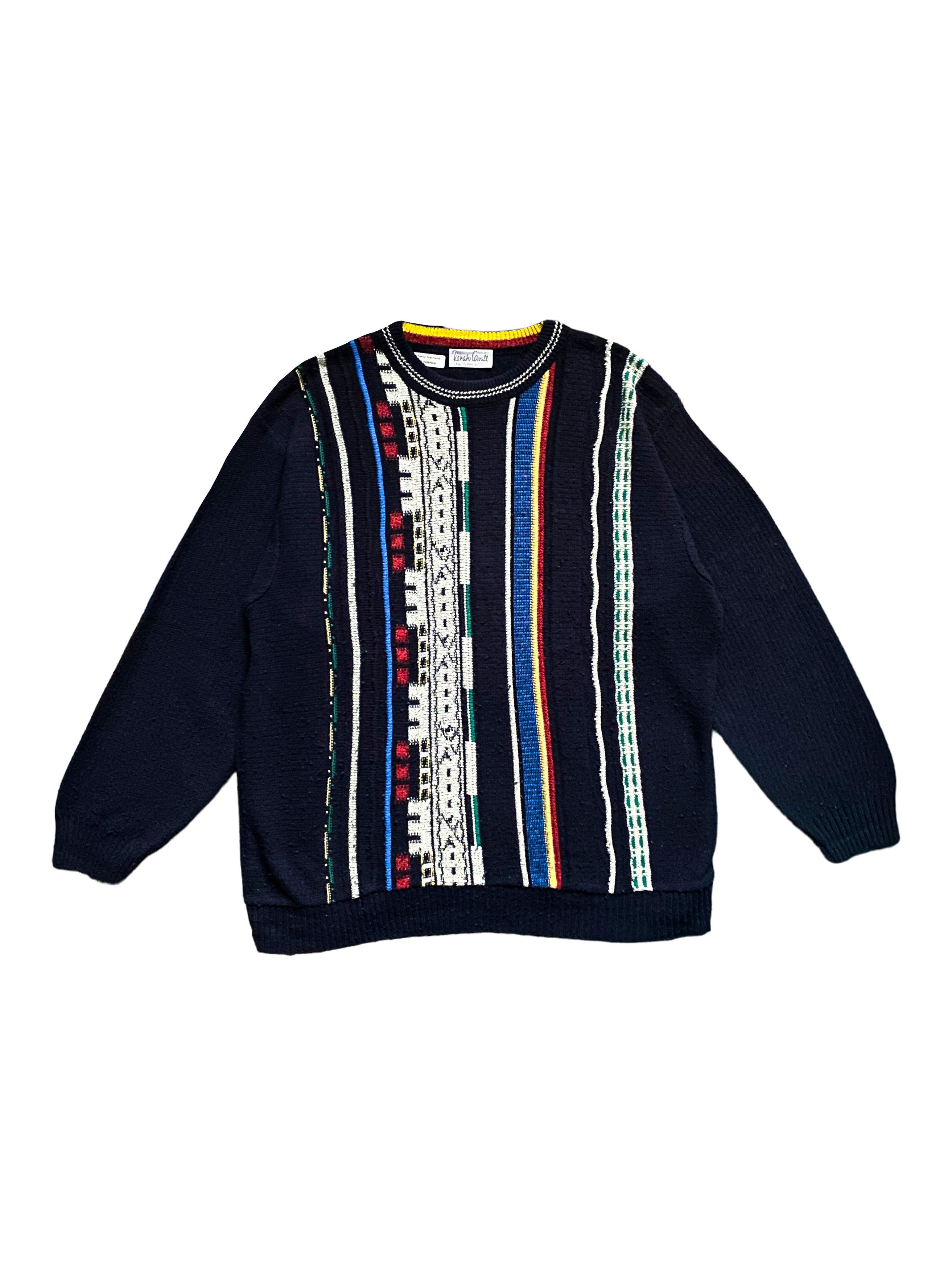 Vintage Renato Cavalli cablle knit sweater by coogi style
