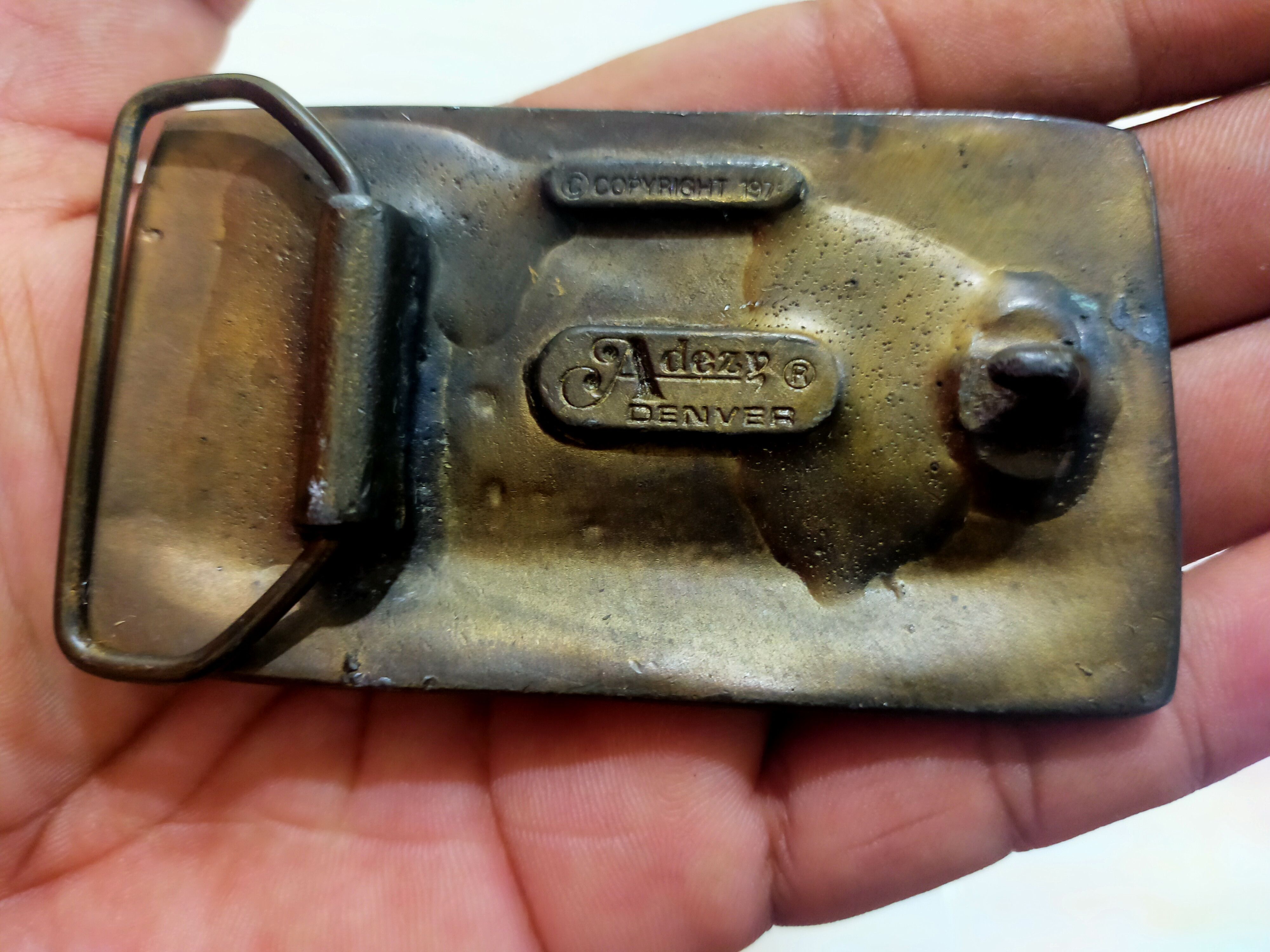 🔥Rare🔥70's Vintage Buckle Railway Head
