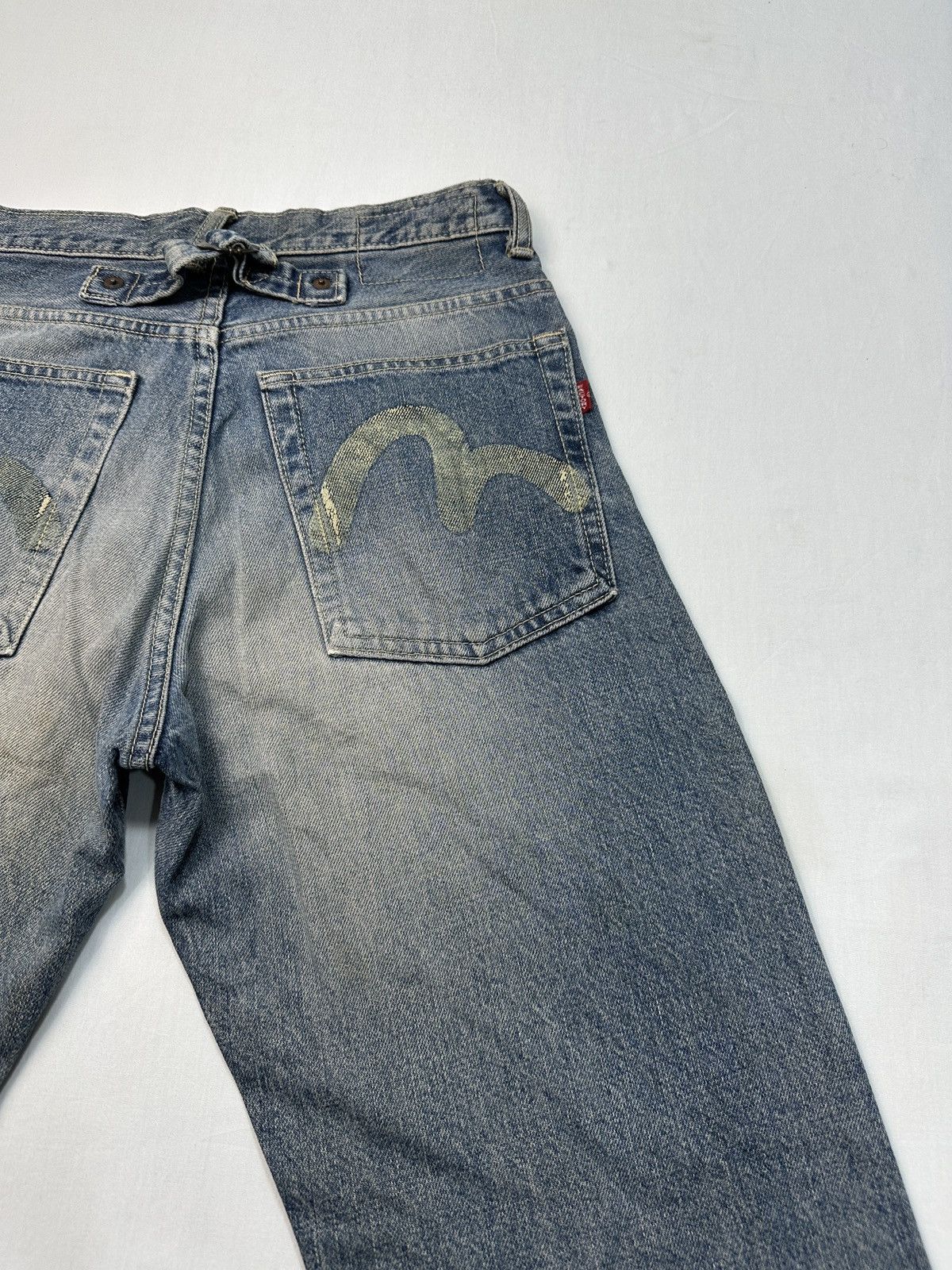 Japanese Brand Vintage Factory Evisu design selvedge denim jeans Size US 27 - 17 Thumbnail