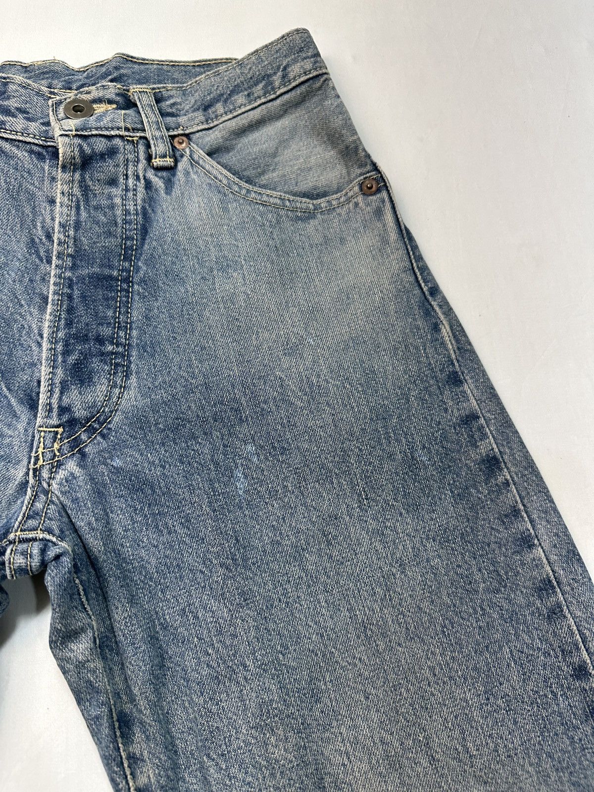 Japanese Brand Vintage Factory Evisu design selvedge denim jeans Size US 27 - 8 Thumbnail