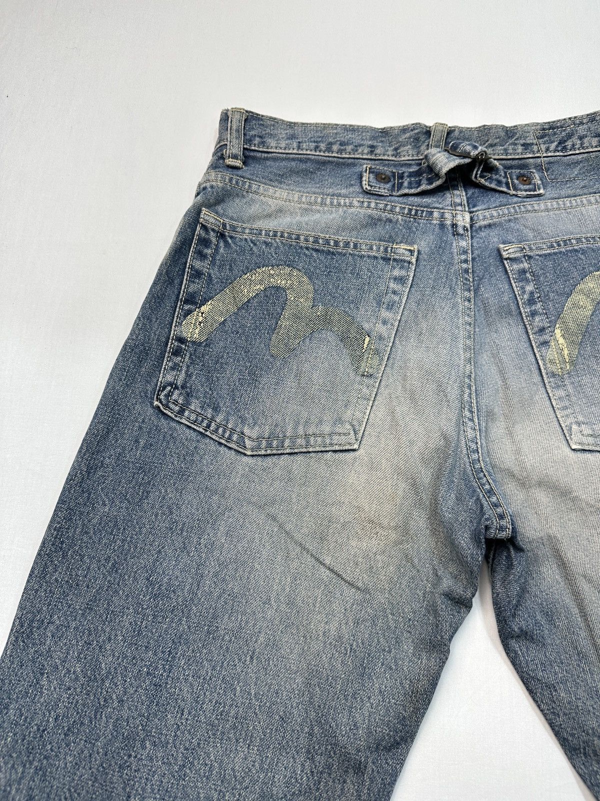 Japanese Brand Vintage Factory Evisu design selvedge denim jeans Size US 27 - 18 Thumbnail