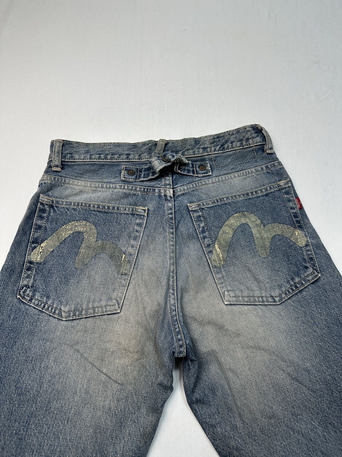 Japanese Brand Vintage Factory Evisu design selvedge denim jeans Size US 27 - 19 Thumbnail
