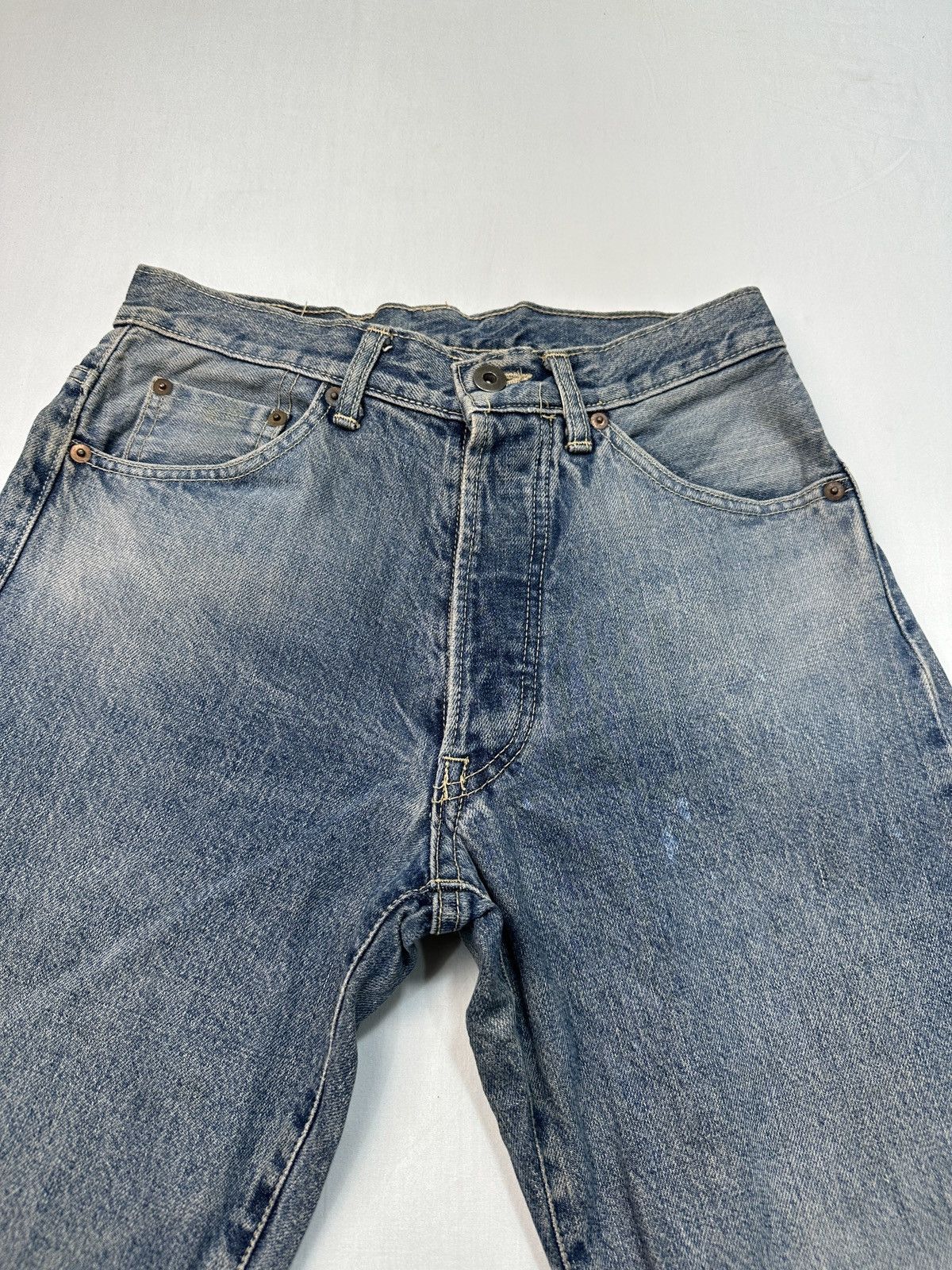 Japanese Brand Vintage Factory Evisu design selvedge denim jeans Size US 27 - 10 Thumbnail