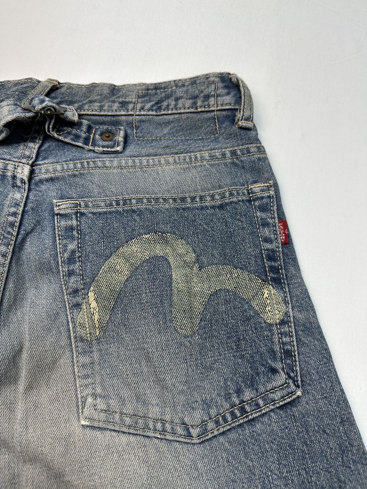 Japanese Brand Vintage Factory Evisu design selvedge denim jeans Size US 27 - 21 Thumbnail