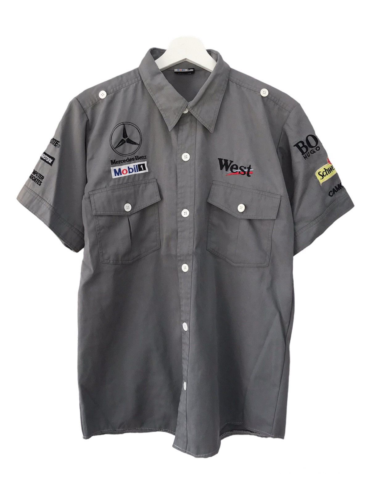 Mercedes-Benz × Vintage Mercedes Benz West Racing Shirt Size US M / EU 48-50 / 2 - 1 Thumbnail