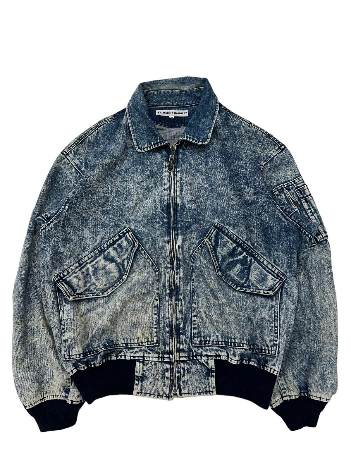Katharine Hamnett London 80s Katharine Hamnett Denim Bomber