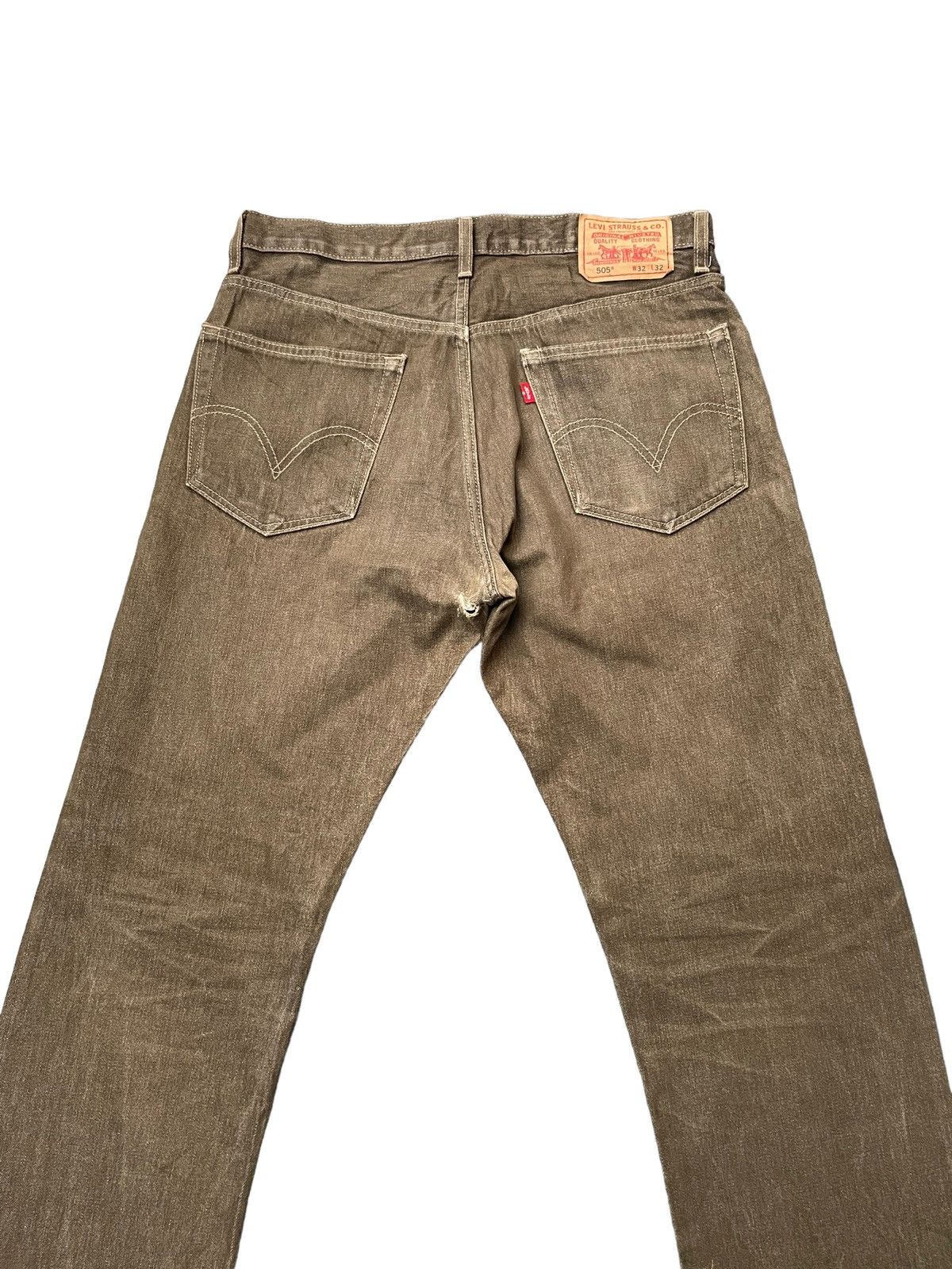 Levi's × Vintage Vintage 2008 Levis 505 Distresed Denim Size US 34 / EU 50 - 7 Thumbnail