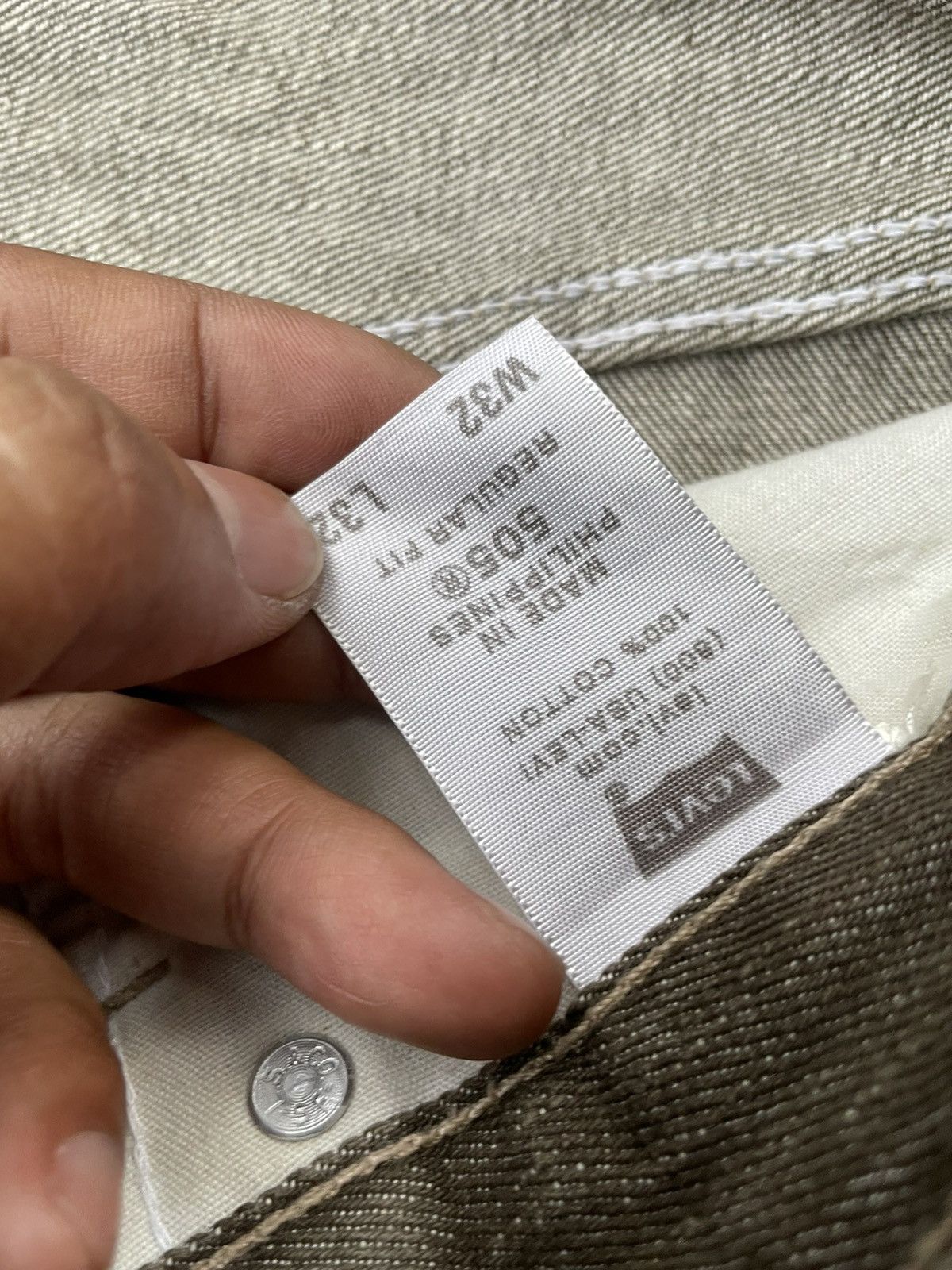 Levi's × Vintage Vintage 2008 Levis 505 Distresed Denim Size US 34 / EU 50 - 13 Thumbnail