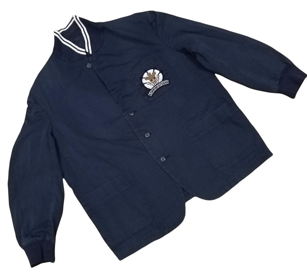 45rpm × Japanese Brand 45rpm Japanese Streetwear Button Up Jacket Size US L / EU 52-54 / 3 - 1 Thumbnail
