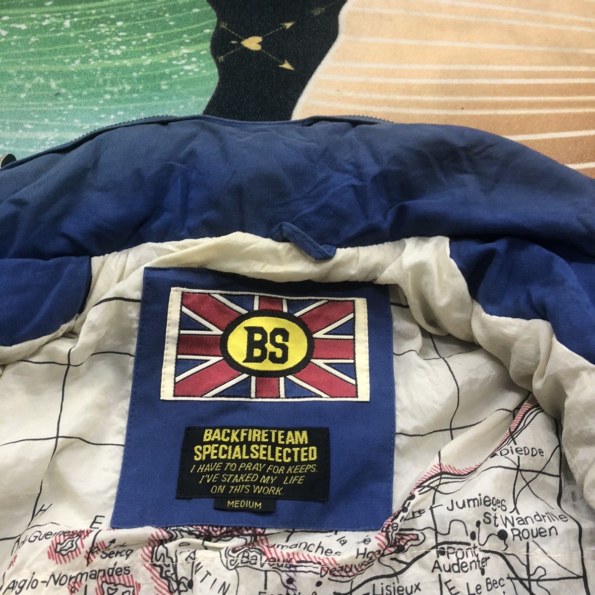 Japanese Brand × Vintage RARE BACKFIRE BOMBER JACKET Size US M / EU 48-50 / 2 - 5 Thumbnail
