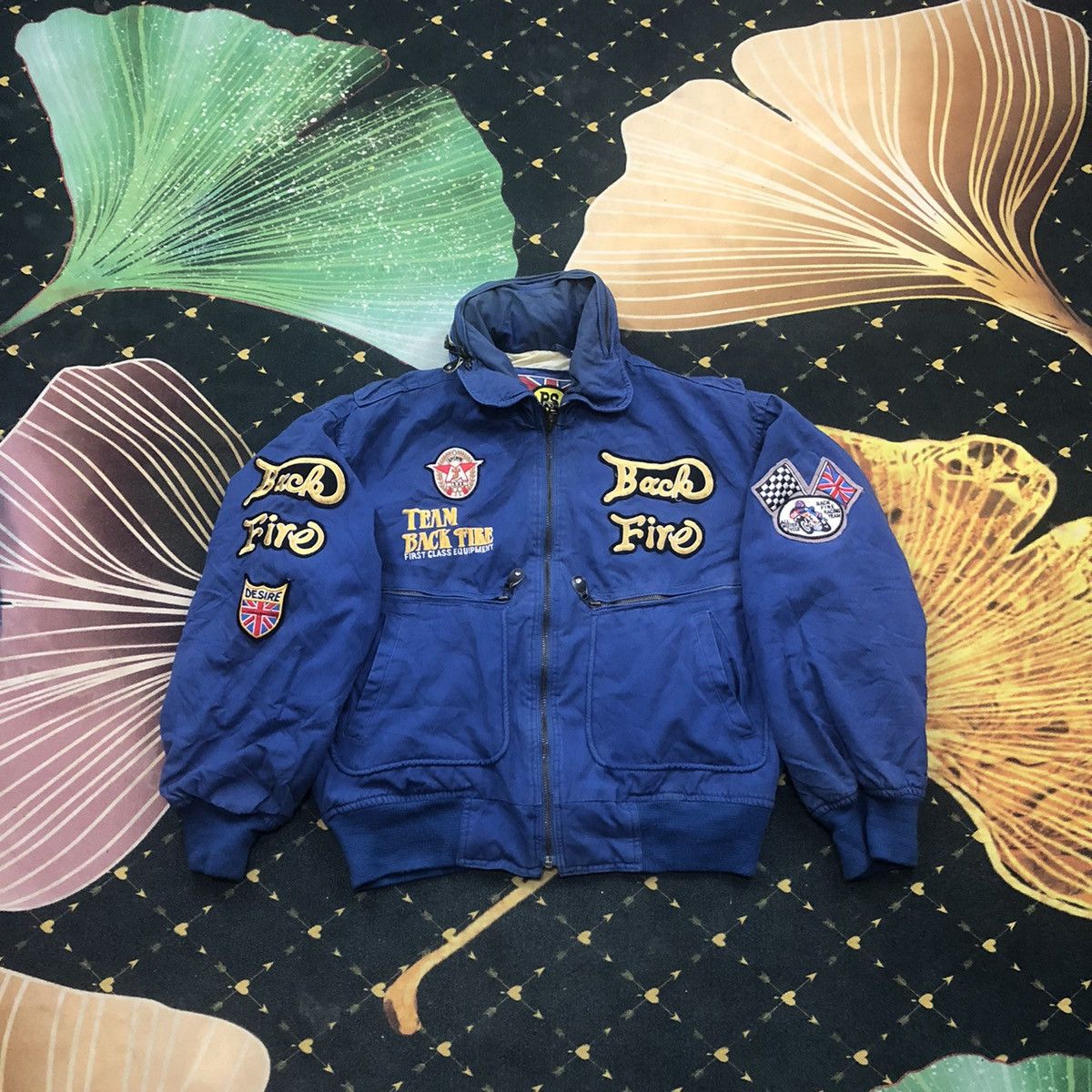 Japanese Brand × Vintage RARE BACKFIRE BOMBER JACKET Size US M / EU 48-50 / 2 - 2 Thumbnail