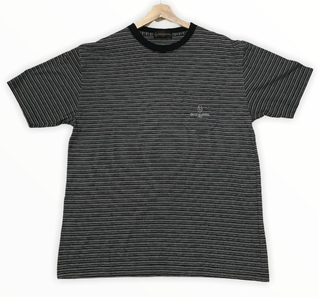 Gianni Valentino × Valentino Vintage Gianni Valentino Single Pocket TShirt Size US L / EU 52-54 / 3 - 2 Thumbnail