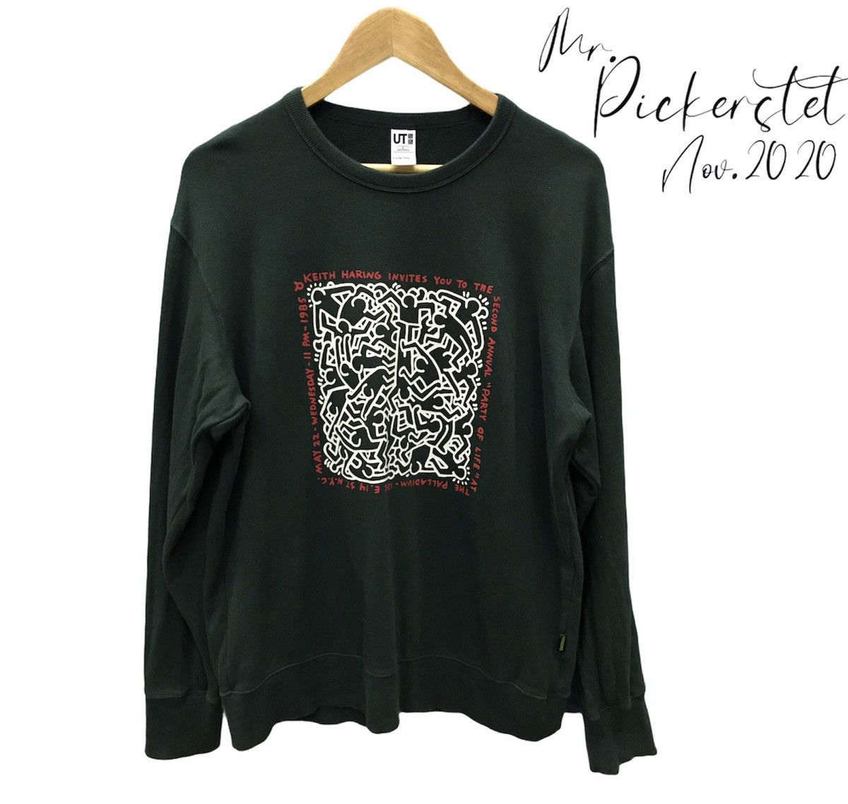 Keith Haring × Uniqlo × Vintage Vintage Keith haring Crewneck Sweatshirt Size US L / EU 52-54 / 3 - 1 Thumbnail