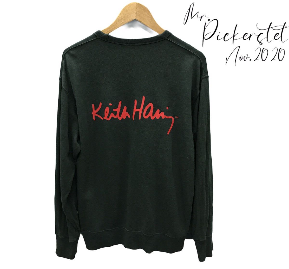 Keith Haring × Uniqlo × Vintage Vintage Keith haring Crewneck Sweatshirt Size US L / EU 52-54 / 3 - 2 Thumbnail