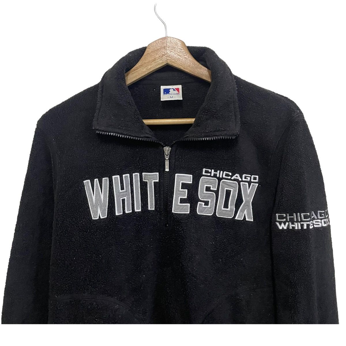 MLB × Other × Vintage 💥 MLB Chicago White Sox Fleece Halfzip Sweatshirt Size US M / EU 48-50 / 2 - 4 Thumbnail