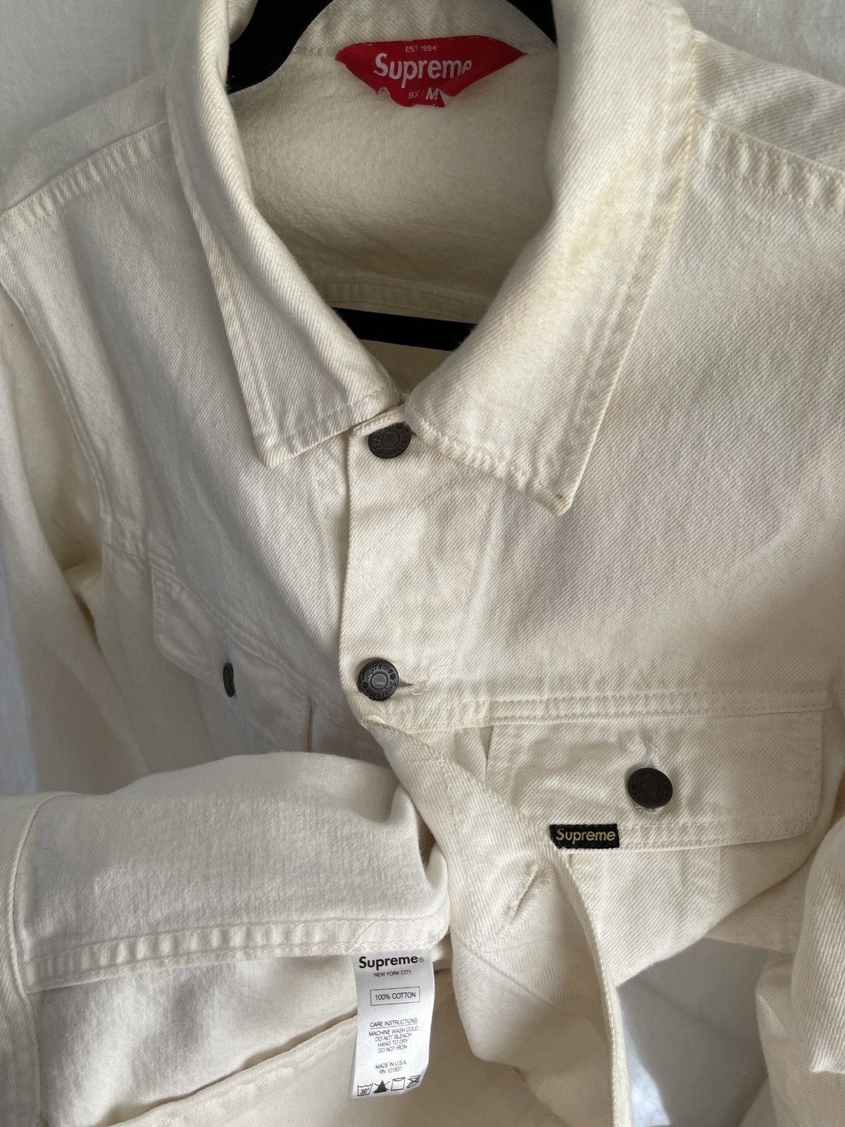 Supreme✖︎Playboy デニムジャケット ホワイト Playboy × Supreme