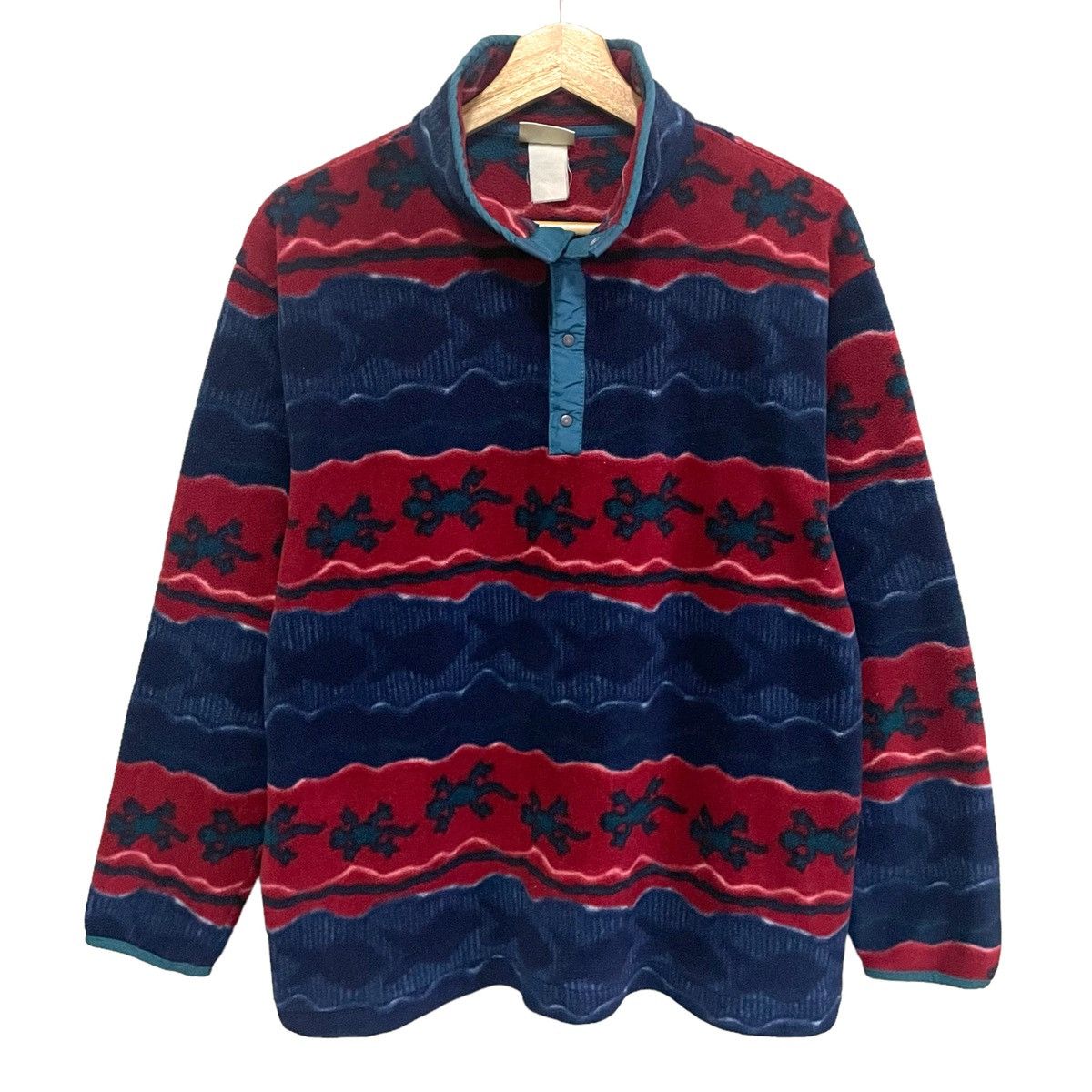 L.L. Bean × Native × Vintage 💥 90s LL BEAN NATIVE SNAP BUTTON FLEECE Size US M / EU 48-50 / 2 - 1 Thumbnail