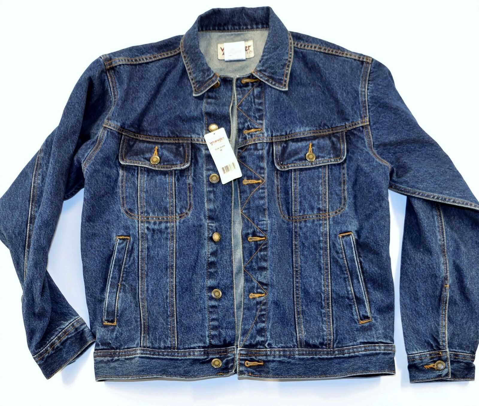 New Wrangler Rugged Wear Denim Jacket M Antique Indigo