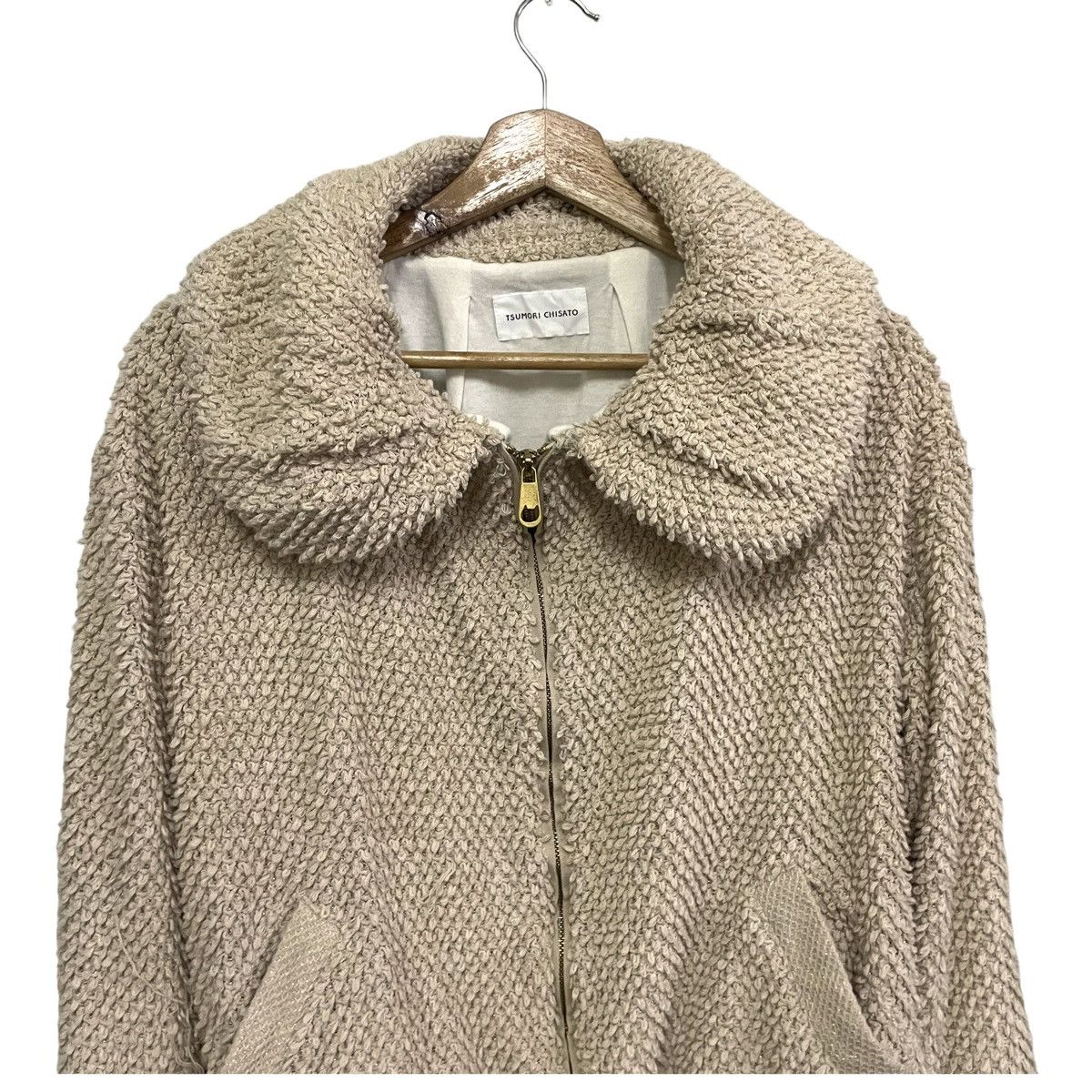 Issey Miyake × Tsumori Chisato 💥 TSUMORI CHISATO FURRY KNIT CROP JACKET Size L / US 10 / IT 46 - 5 Thumbnail