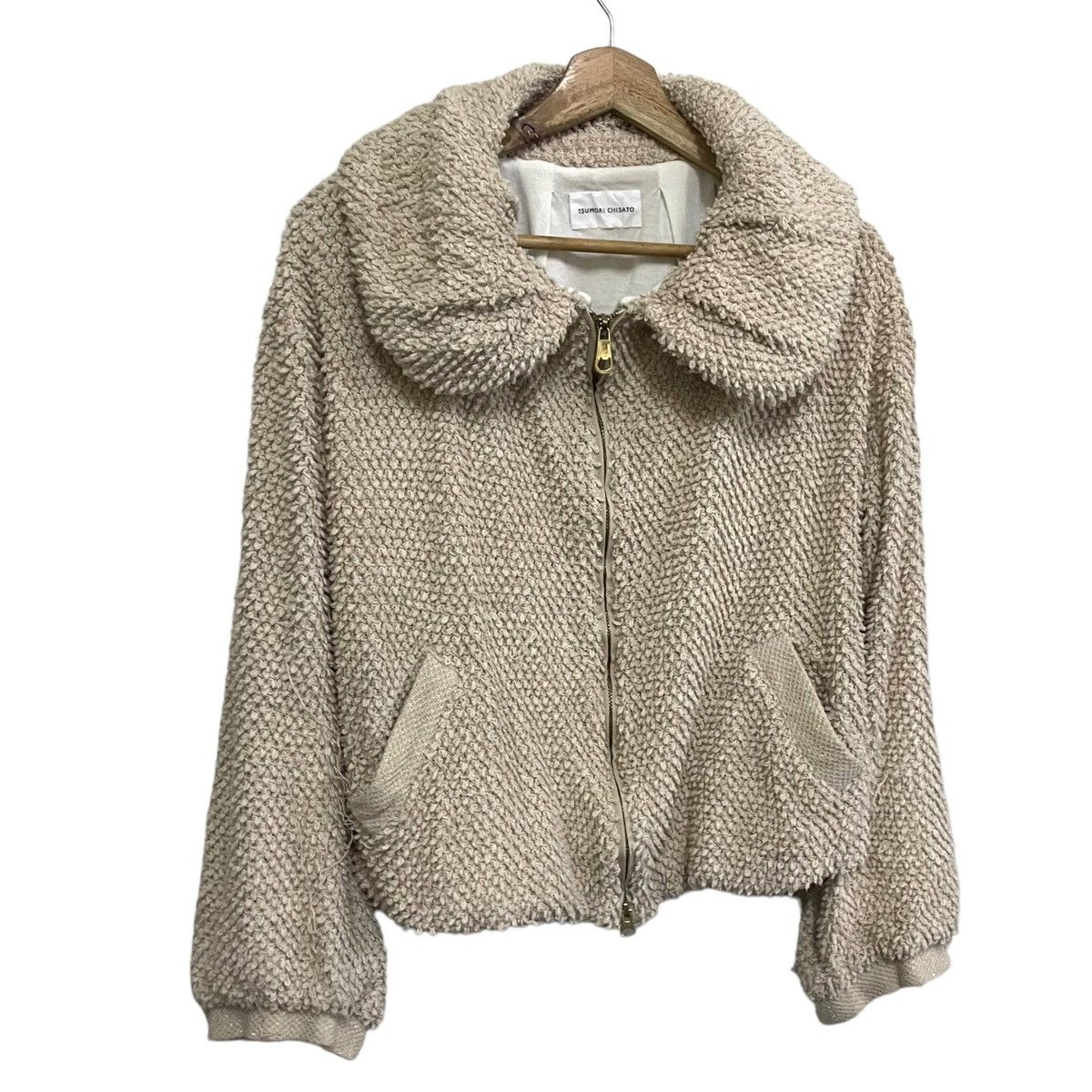 Issey Miyake × Tsumori Chisato 💥 TSUMORI CHISATO FURRY KNIT CROP JACKET Size L / US 10 / IT 46 - 3 Thumbnail