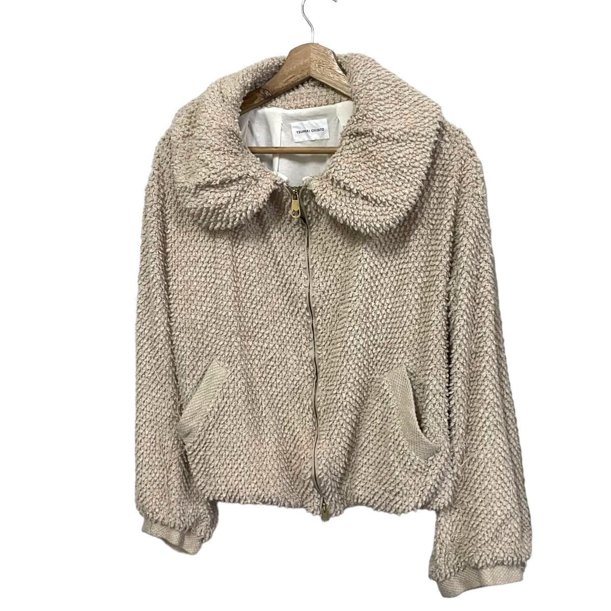 Issey Miyake × Tsumori Chisato 💥 TSUMORI CHISATO FURRY KNIT CROP JACKET Size L / US 10 / IT 46 - 2 Thumbnail