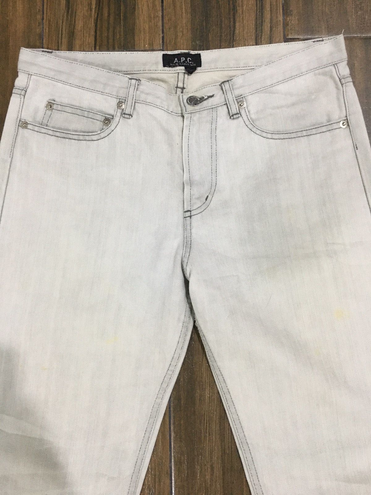 A.P.C. × Vintage Rare Colour A.P.C. Grey Denim Size US 32 / EU 48 - 2 Thumbnail
