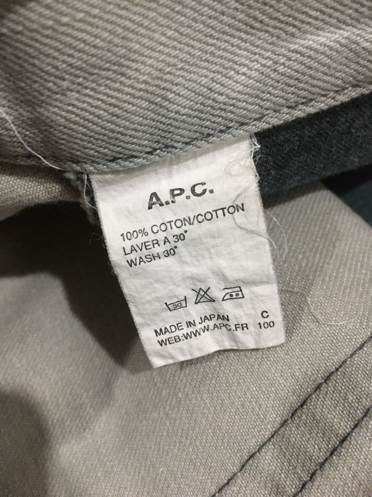 A.P.C. × Vintage Rare Colour A.P.C. Grey Denim Size US 32 / EU 48 - 11 Thumbnail