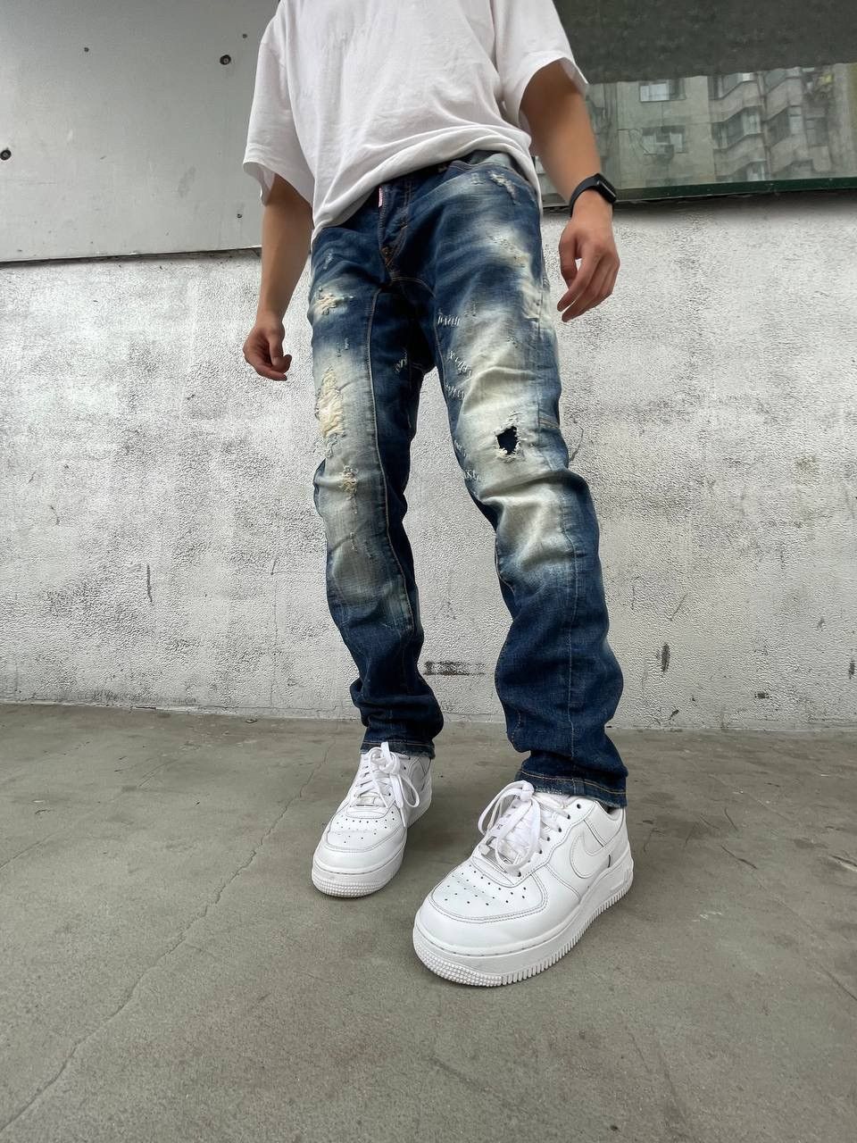 Dsquared2 Vintage DSquared2 Distressed Denim Jeans RARE Size US 30 / EU 46 - 3 Thumbnail