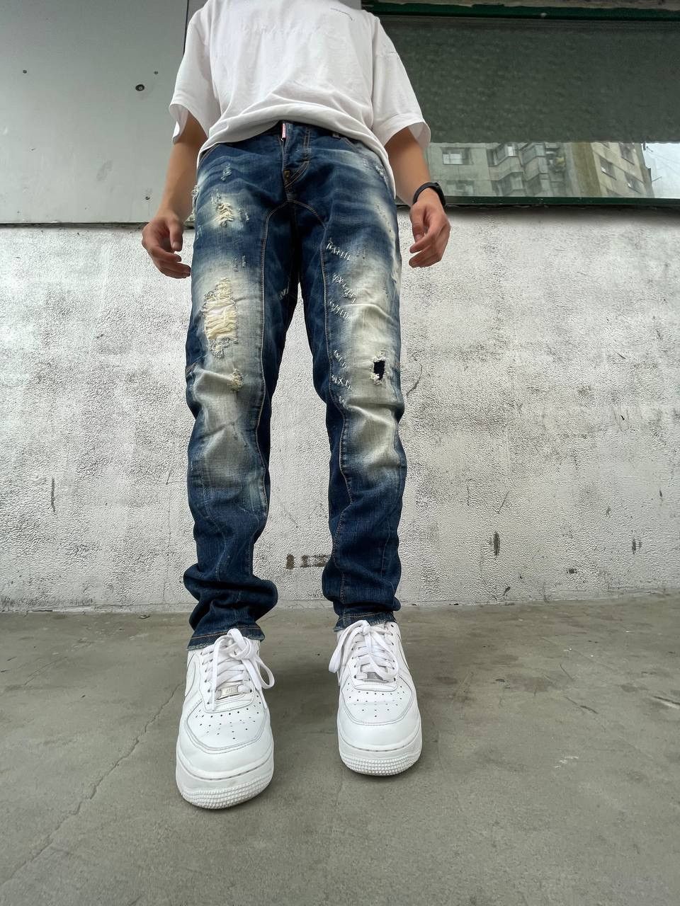 Dsquared2 Vintage DSquared2 Distressed Denim Jeans RARE Size US 30 / EU 46 - 1 Thumbnail