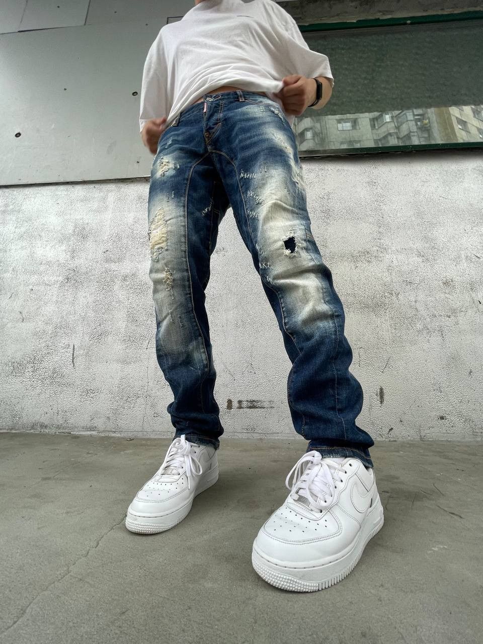 Dsquared2 Vintage DSquared2 Distressed Denim Jeans RARE Size US 30 / EU 46 - 4 Thumbnail