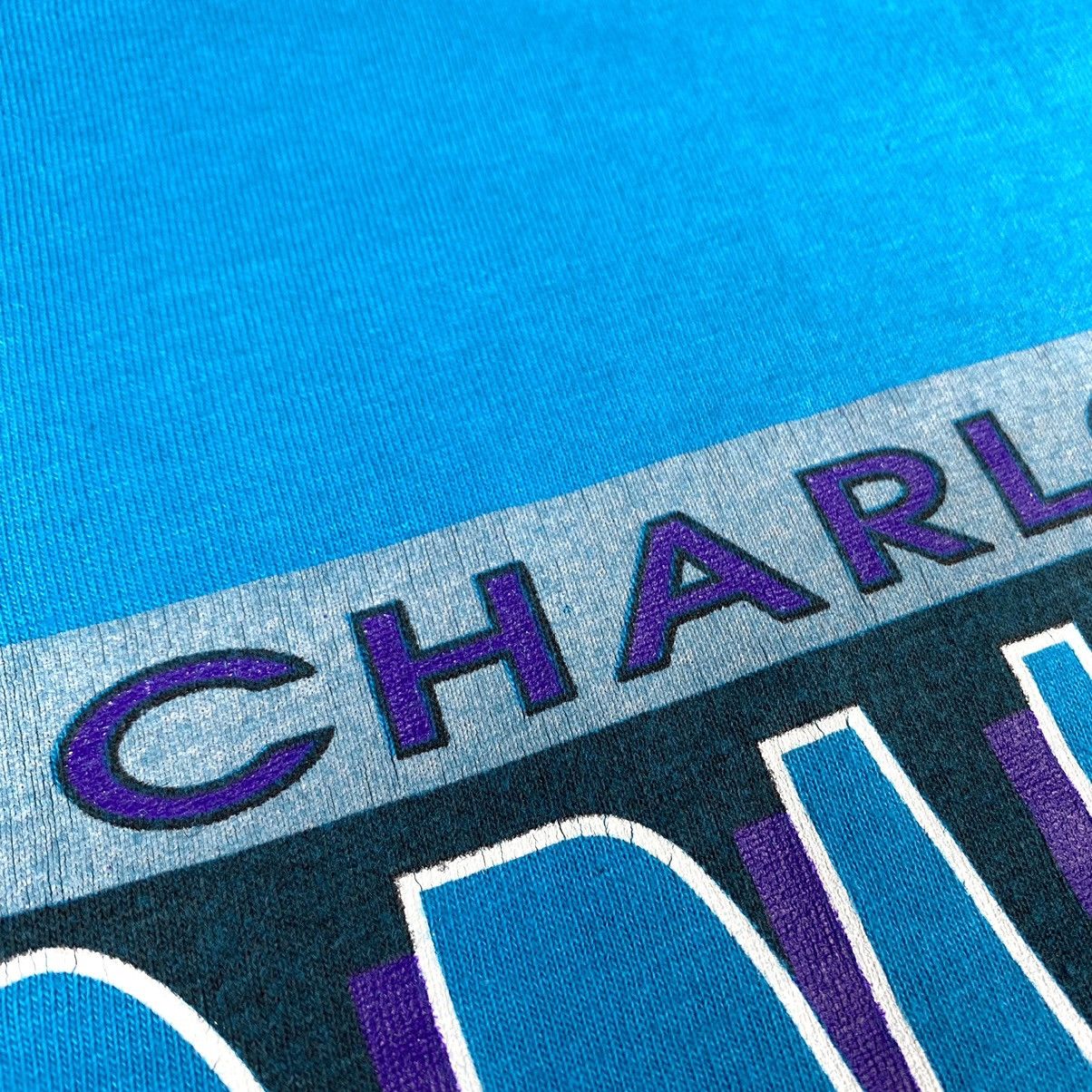 MLB 90’s Vintage Charlotte Hornets T Shirt NBA by Salem Made USA Size US XL / EU 56 / 4 - 6 Thumbnail