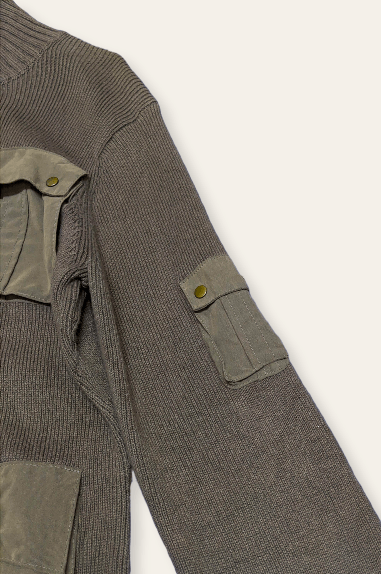 20471120 × Japanese Brand × Vintage Vintage Utility Techwear Army Style Mock Sweater Size US M / EU 48-50 / 2 - 4 Thumbnail