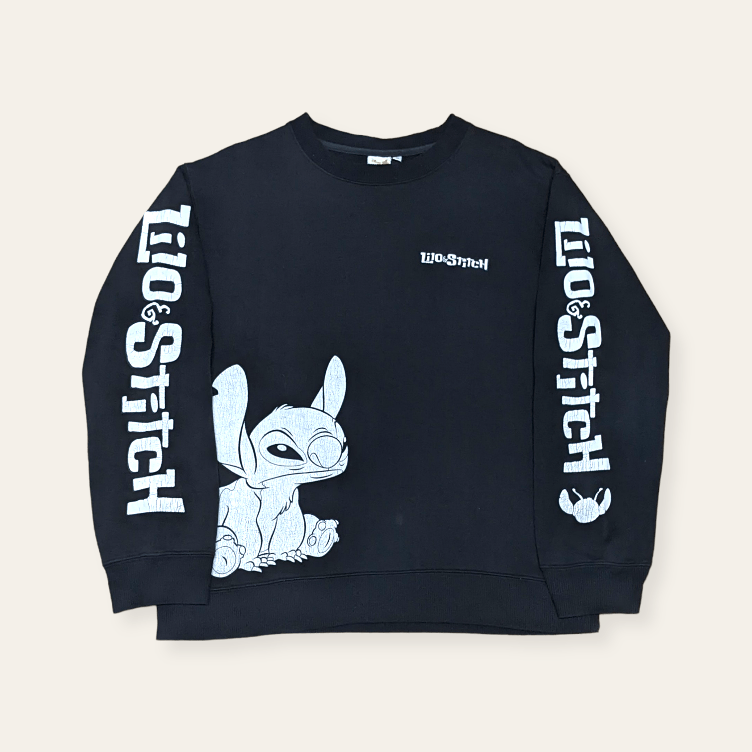 Cartoon Network × Disney × Vintage Vintage Y2K Lilo And Stitch Spellout Crewneck Sweatshirt Size US M / EU 48-50 / 2 - 1 Thumbnail
