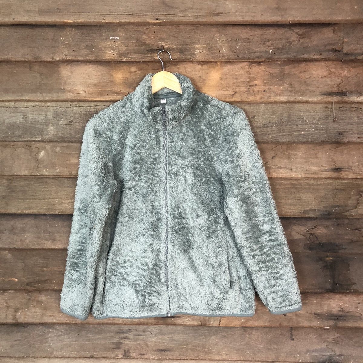 Uniqlo Grey Mohair Hoodie #068A