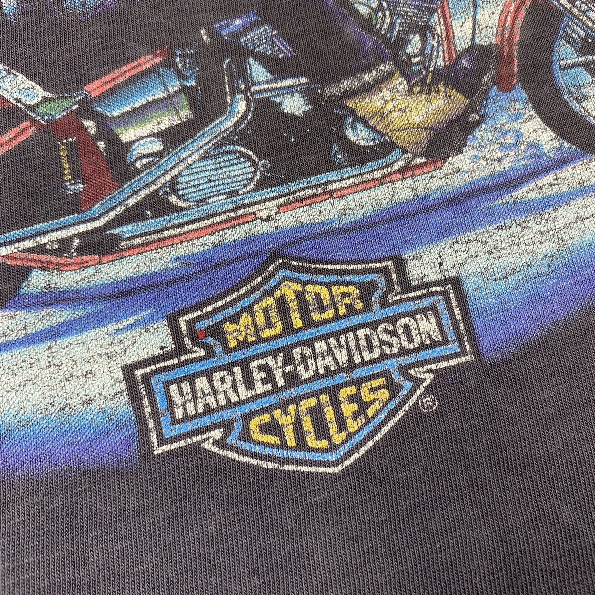 Harley Davidson 80’s Vintage Harley Davidson T Shirt FireWeather Biker Size US M / EU 48-50 / 2 - 4 Thumbnail