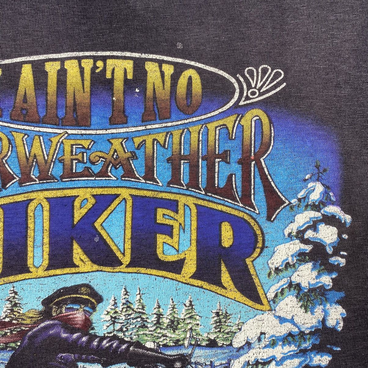 Harley Davidson 80’s Vintage Harley Davidson T Shirt FireWeather Biker Size US M / EU 48-50 / 2 - 7 Thumbnail