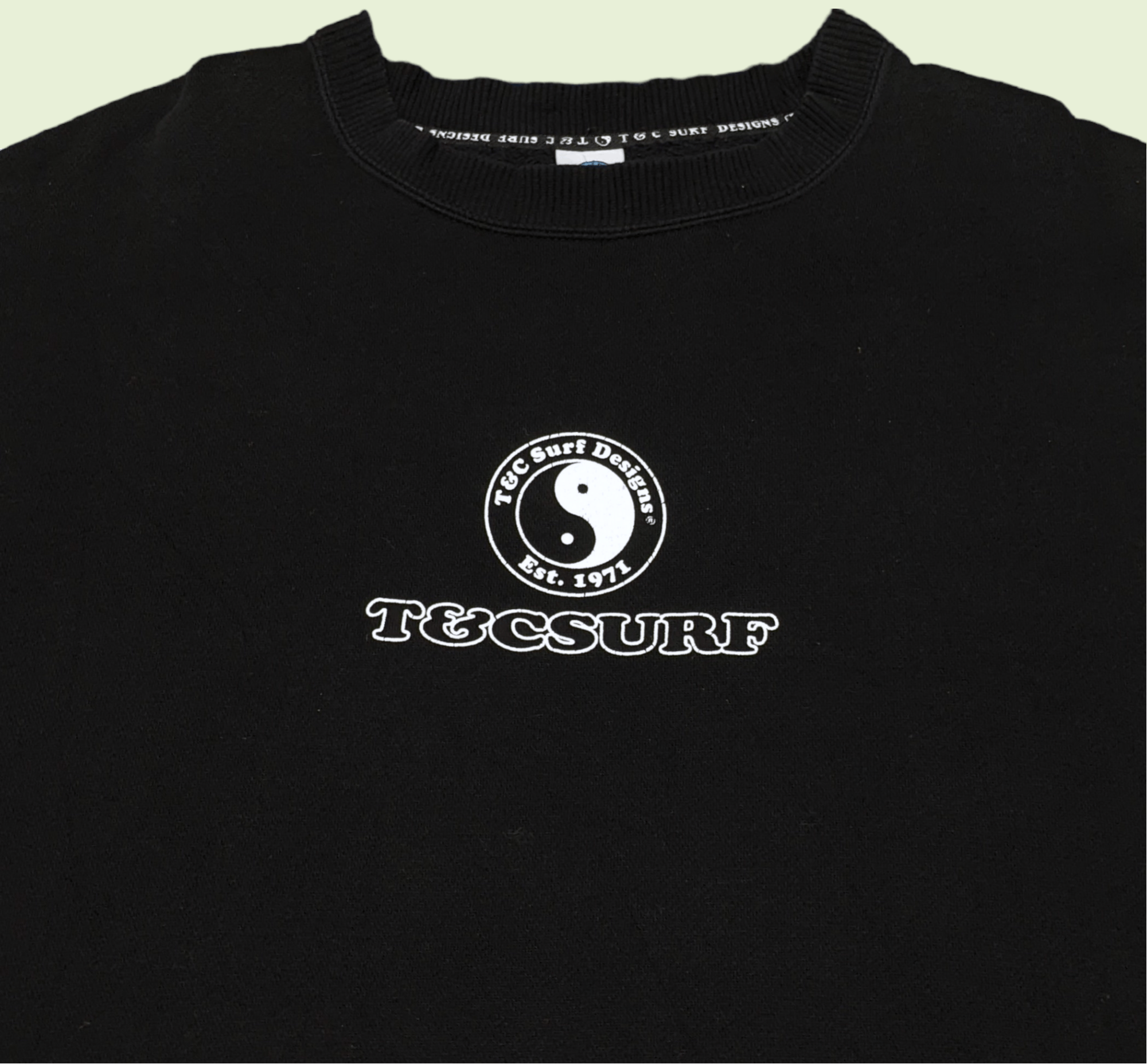 Billabong × Sun Surf × Vintage Vintage 90s T&C Hawaii Surfboards Big Logo Sweatshirt Size US M / EU 48-50 / 2 - 5 Thumbnail