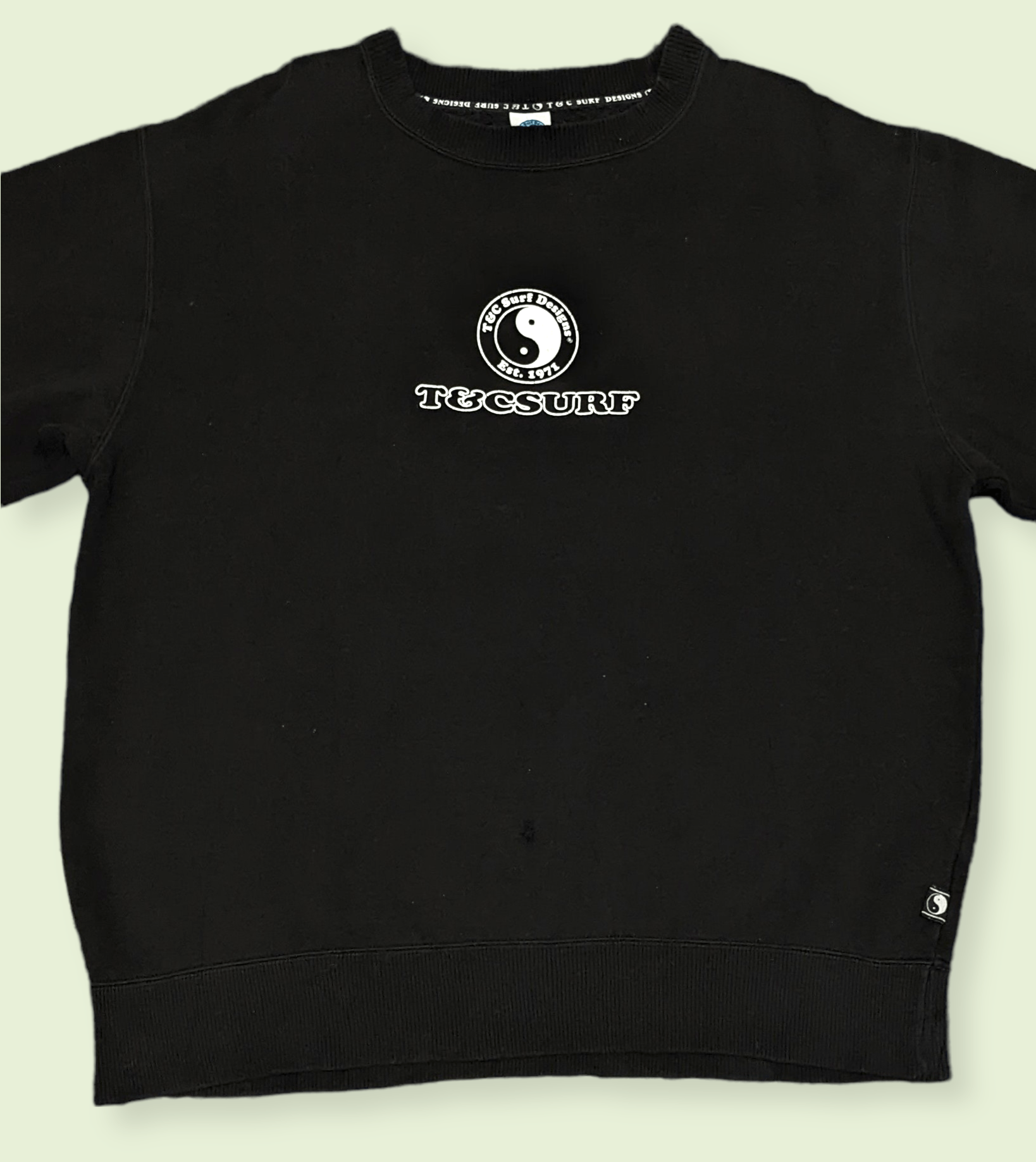 Billabong × Sun Surf × Vintage Vintage 90s T&C Hawaii Surfboards Big Logo Sweatshirt Size US M / EU 48-50 / 2 - 4 Thumbnail