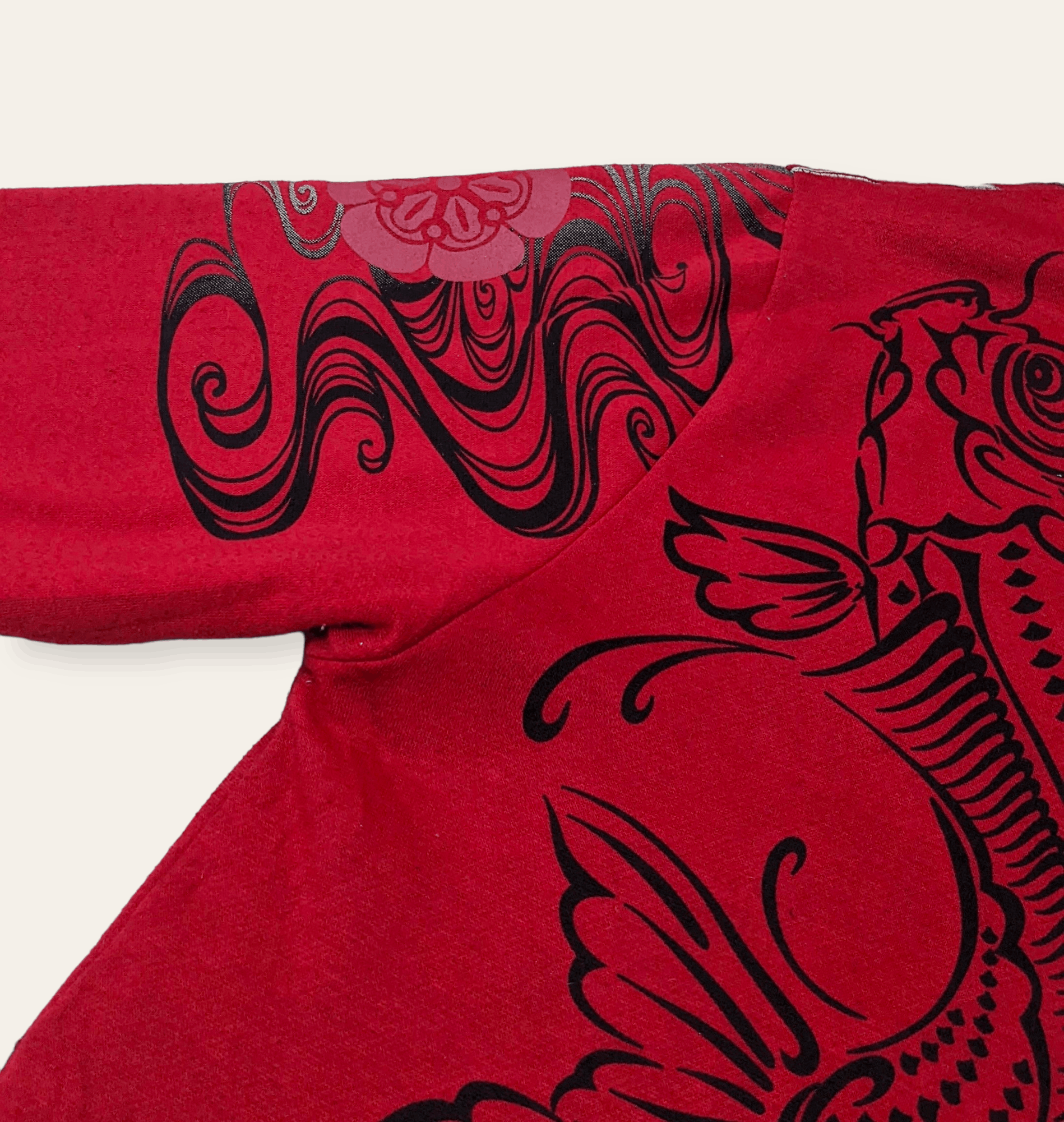 Japanese Brand × Vintage Vintage Japanese Sukajan Gold Koi Fish Zipped Hoodie Size US L / EU 52-54 / 3 - 10 Thumbnail
