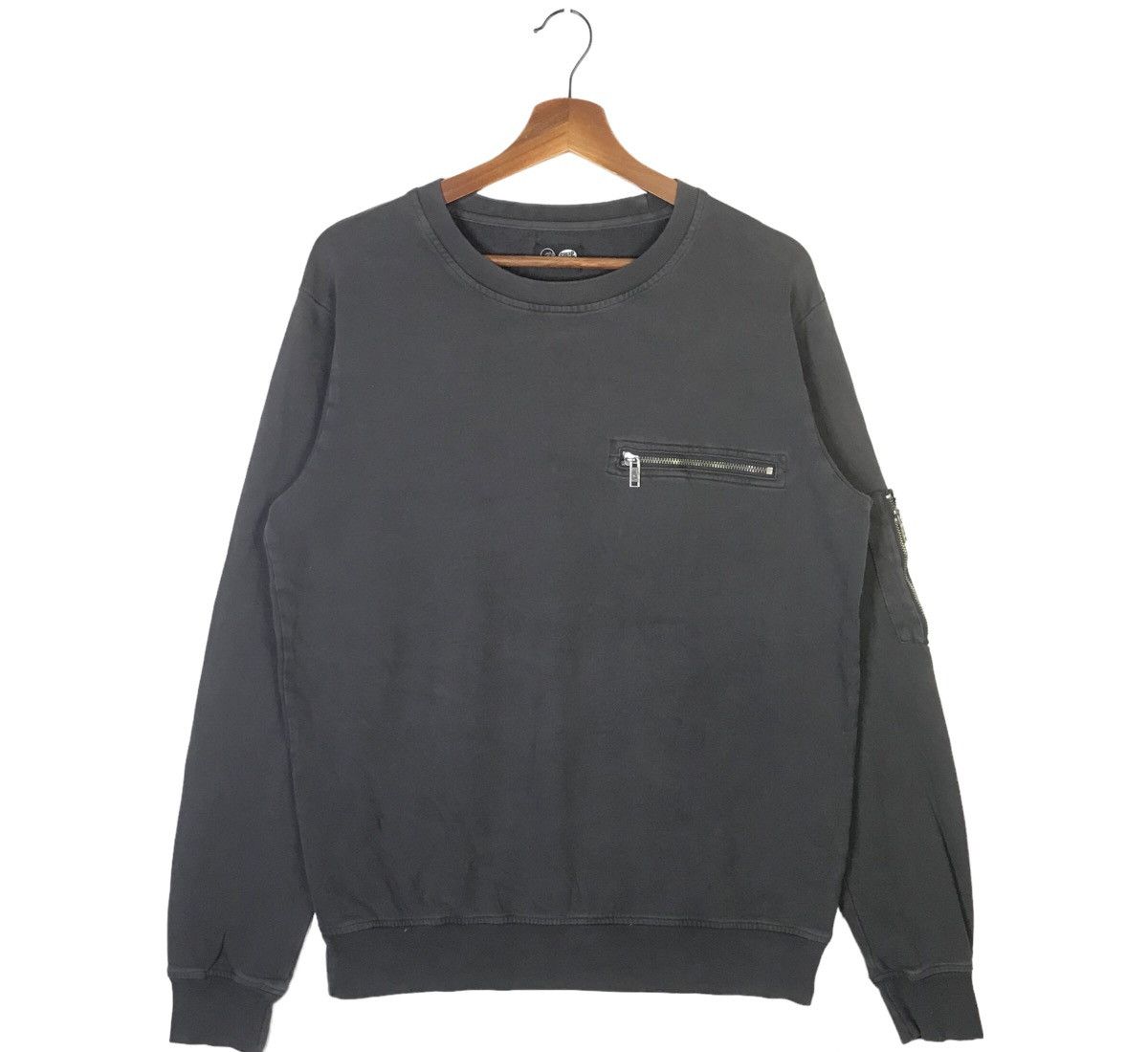 Cheap Monday Skull Tactical Oversize Crewneck