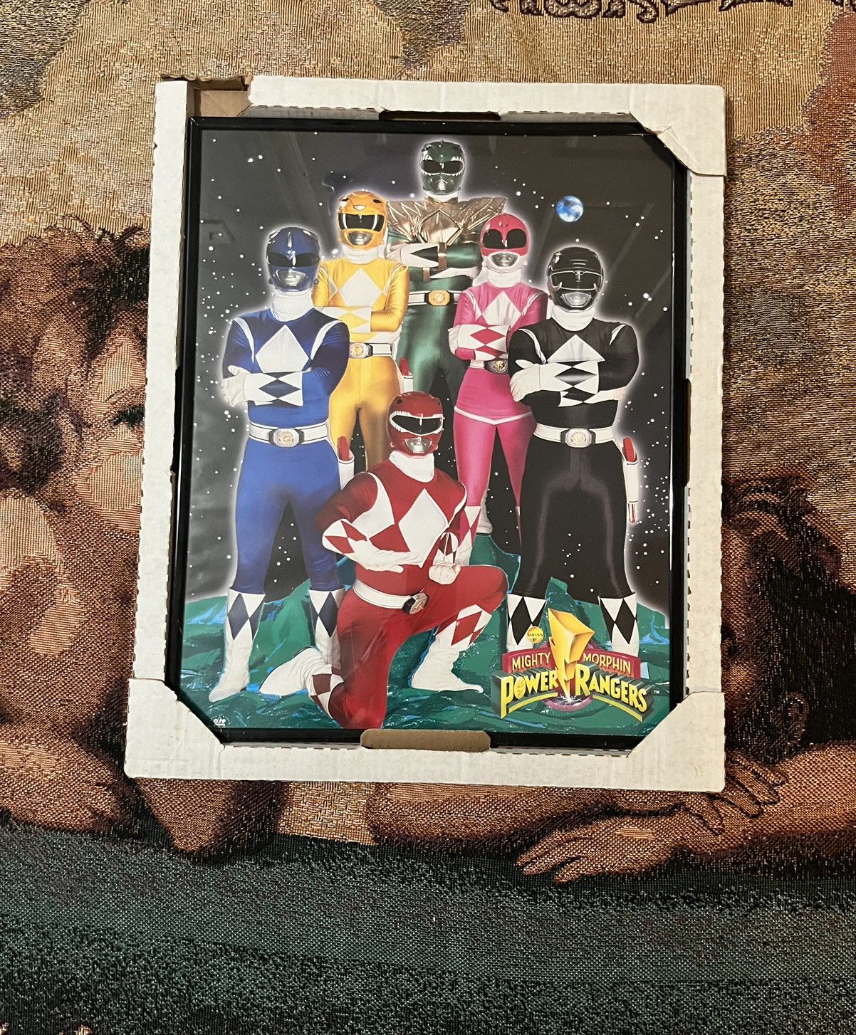 Vintage 🔥New Vintage 90s Mighty Morphin Power Rangers Framed Poster🔥 ...