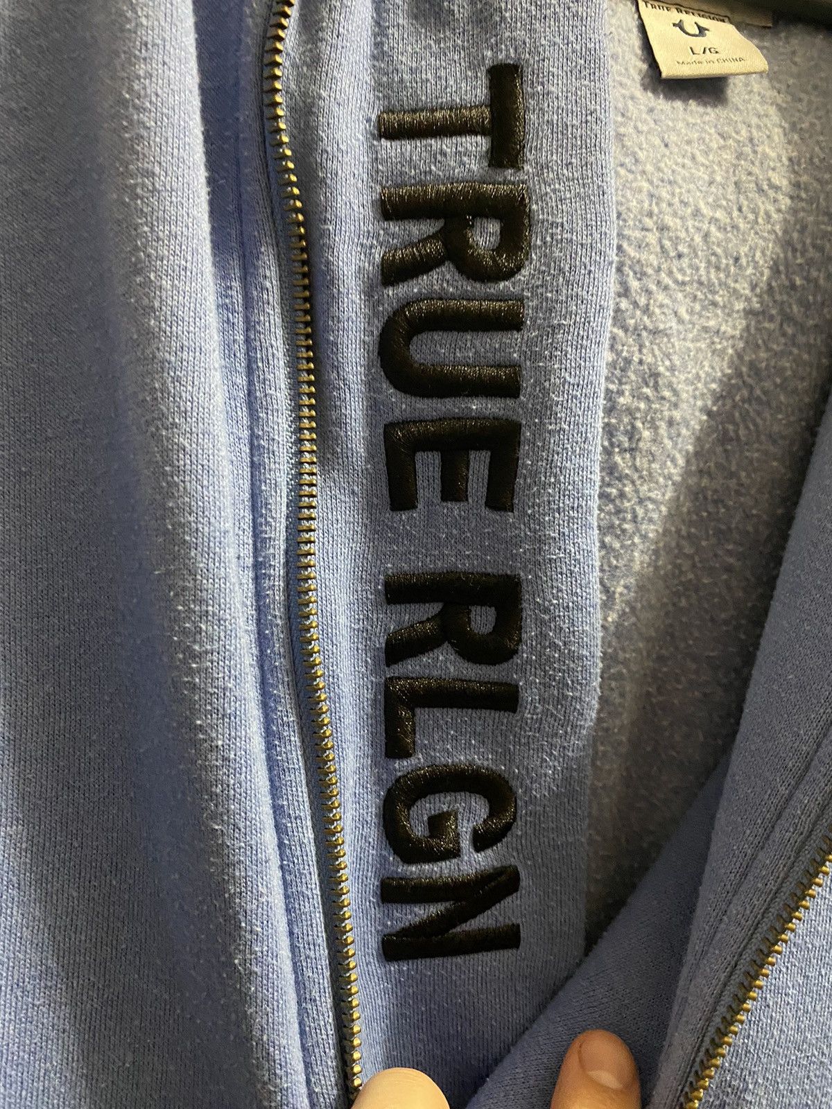 True Religion Rare Zip-Hoodie True Religion Japanese Brand Size L / US 10 / IT 46 - 2 Thumbnail