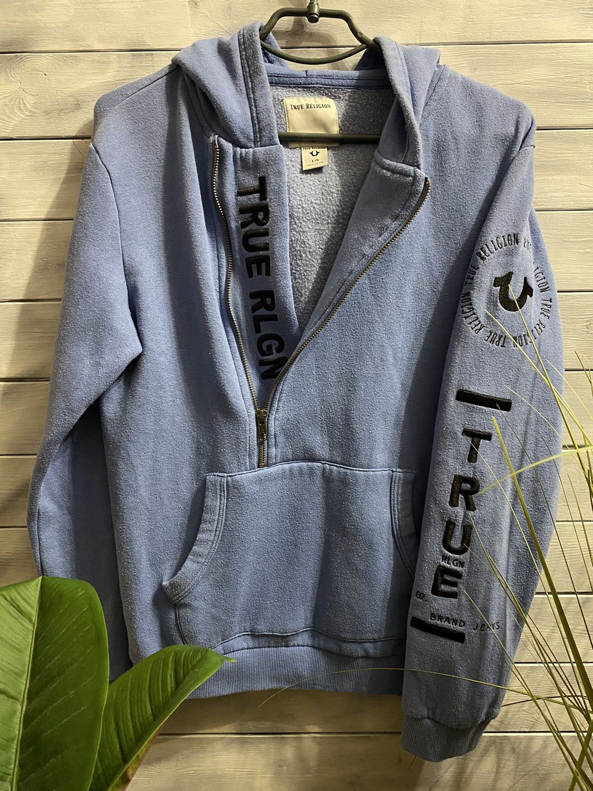 True Religion Rare Zip-Hoodie True Religion Japanese Brand Size L / US 10 / IT 46 - 1 Thumbnail