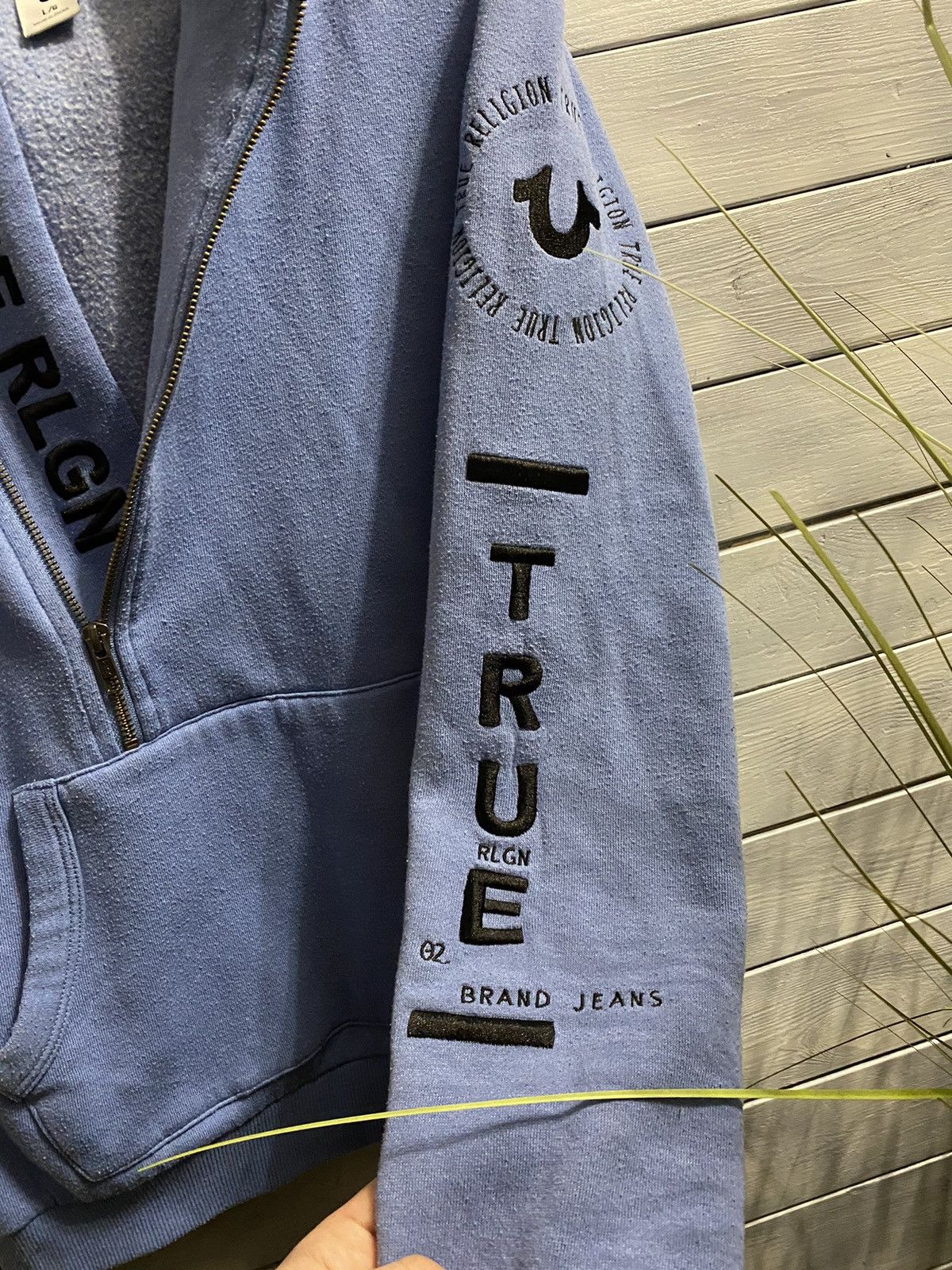 True Religion Rare Zip-Hoodie True Religion Japanese Brand Size L / US 10 / IT 46 - 3 Thumbnail