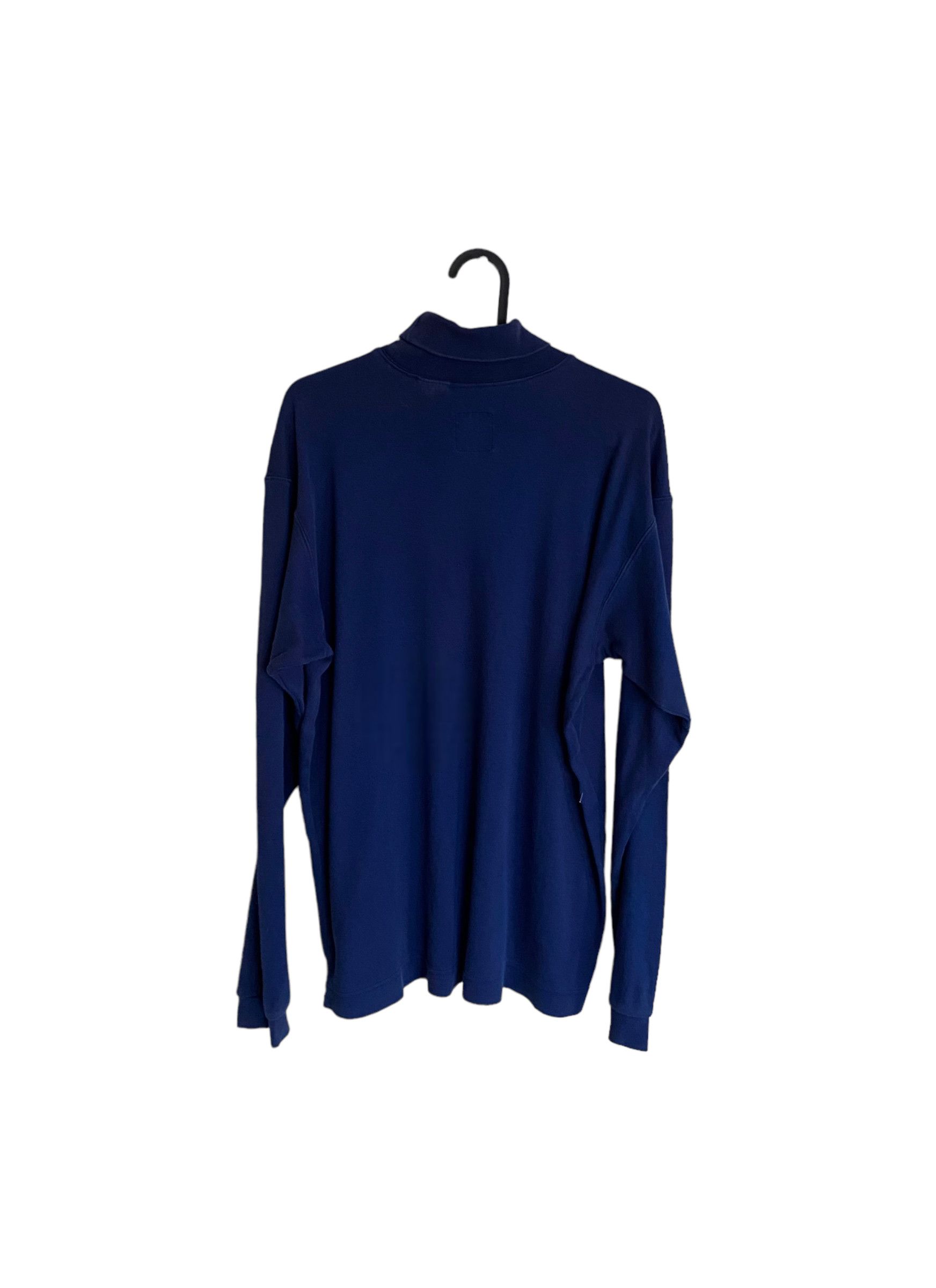 Nike × Vintage Navy 00s' Nike turtleneck, spellout, size M Size US M / EU 48-50 / 2 - 2 Thumbnail